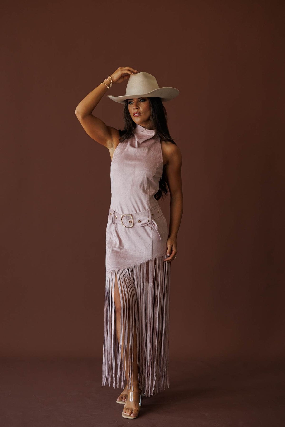 West Of Sunset Suede Dress