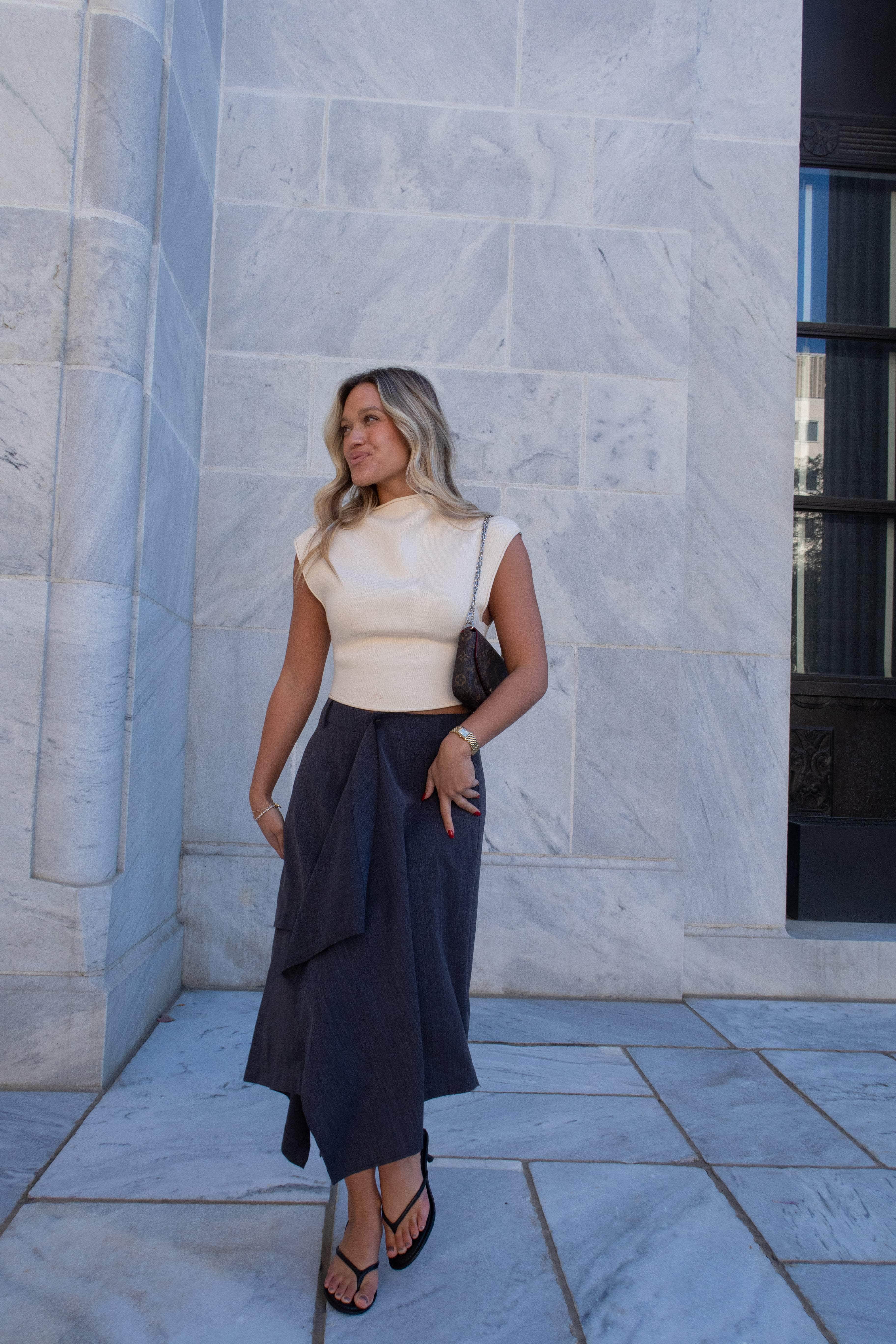 Night Agenda Asymmetrical Skirt
