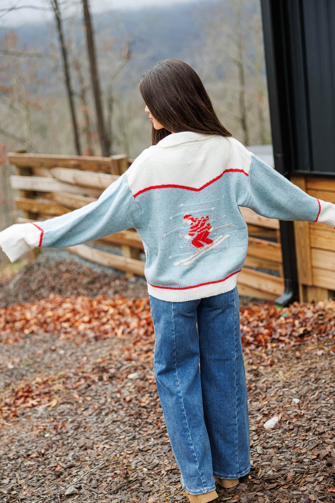 Ski Patch Knit Cardigan