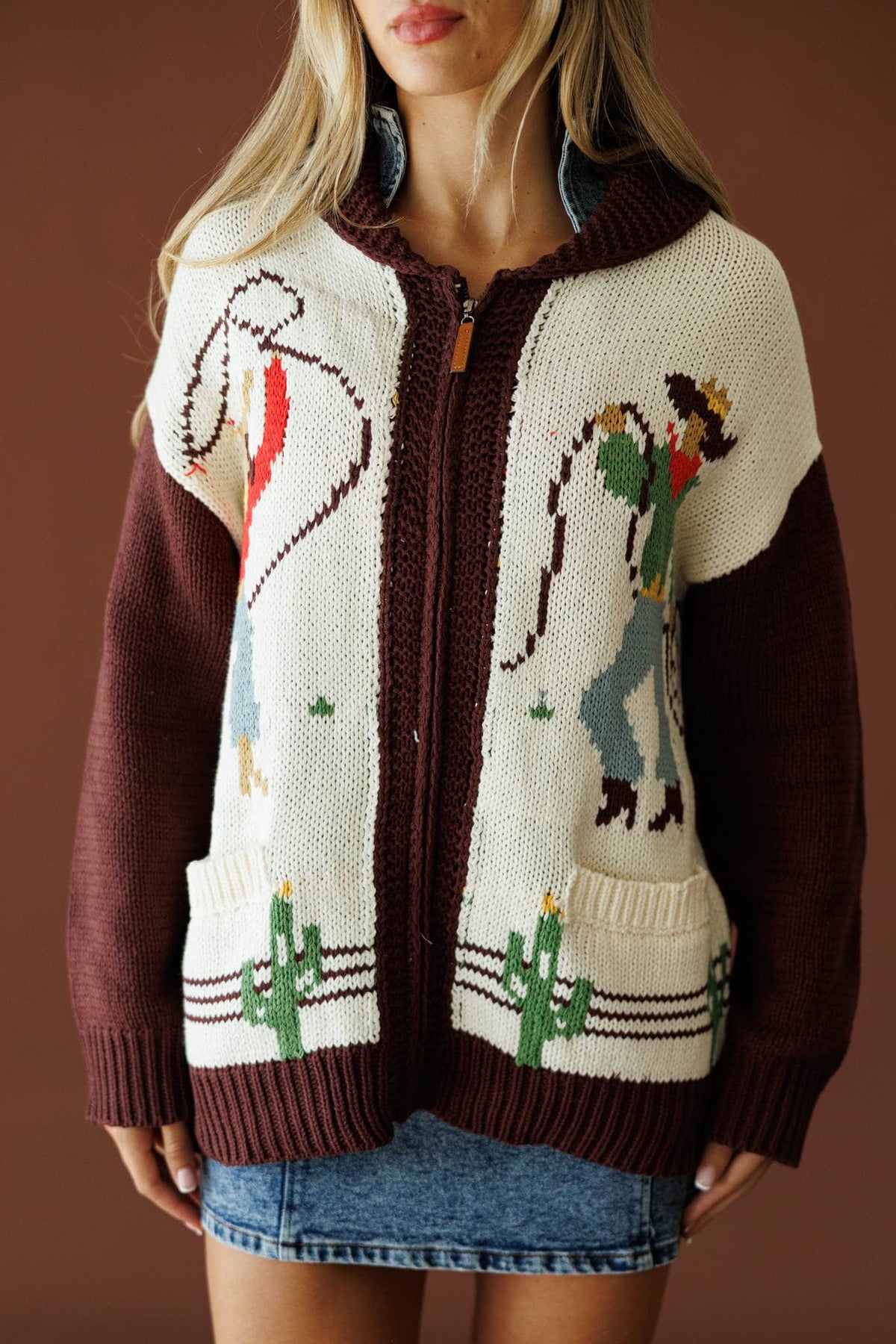 Cowboys Only Cardigan