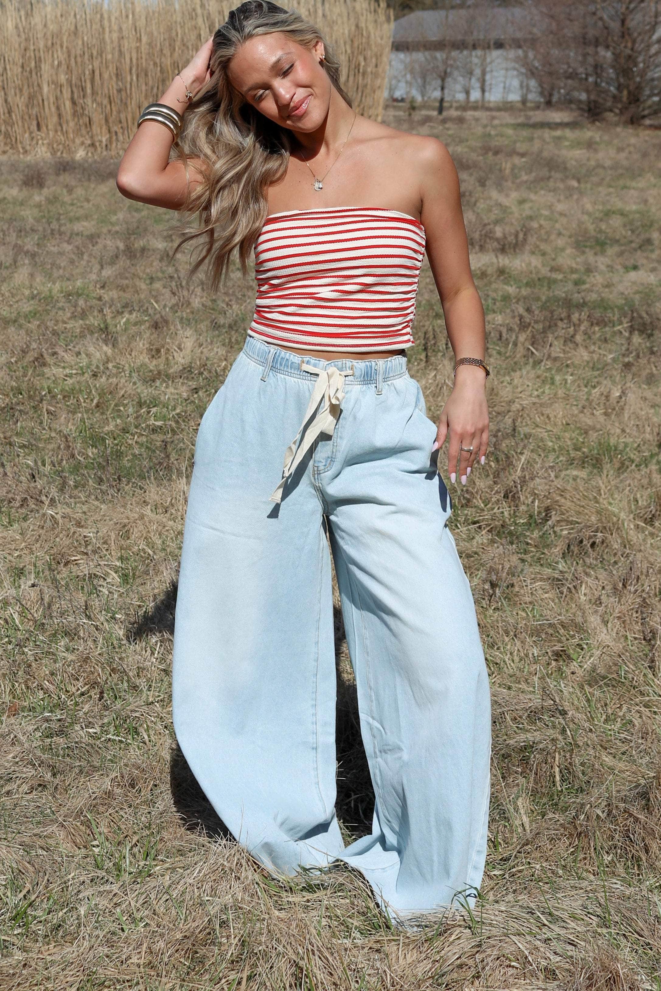 Sky High Wide Leg Denim