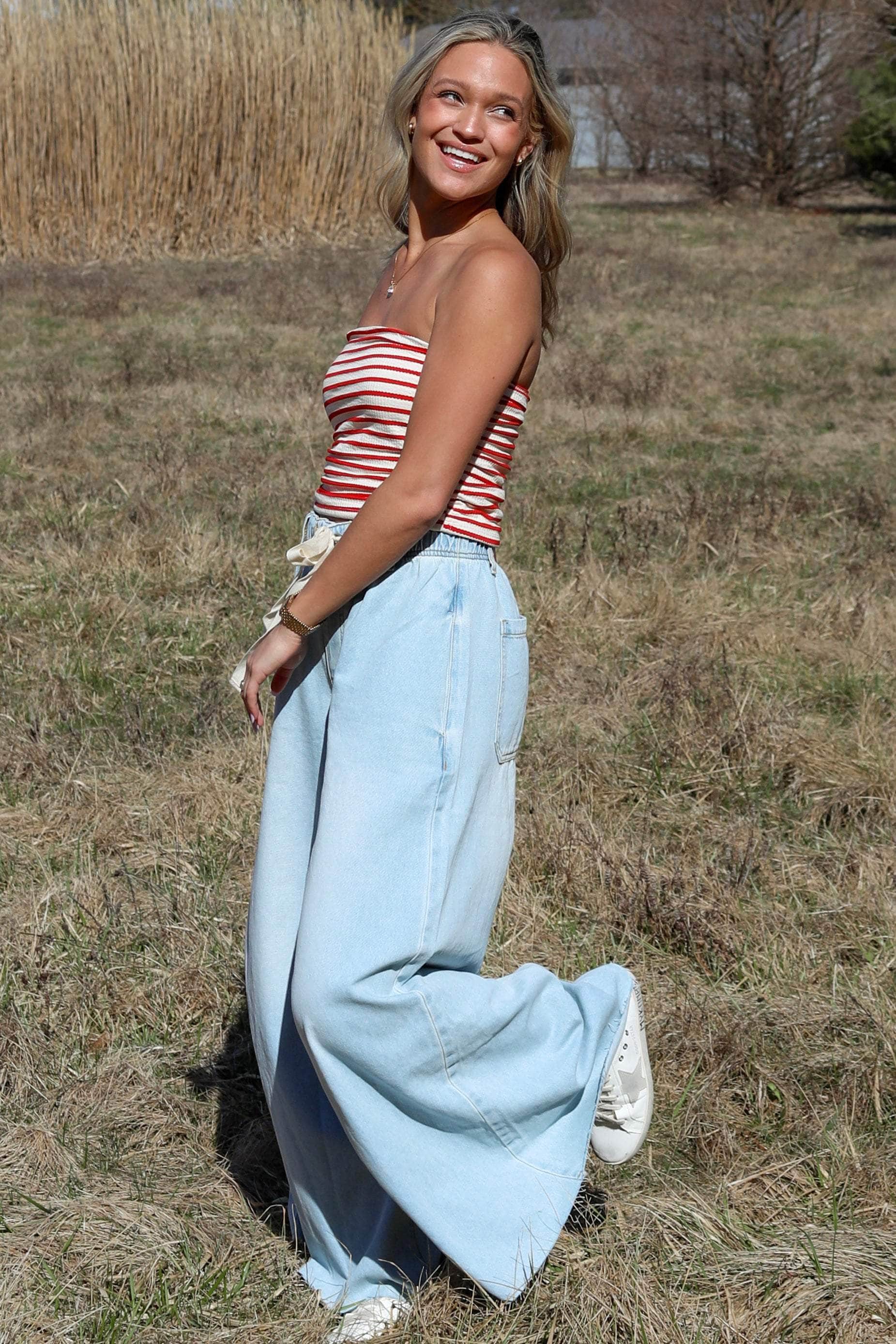 Sky High Wide Leg Denim