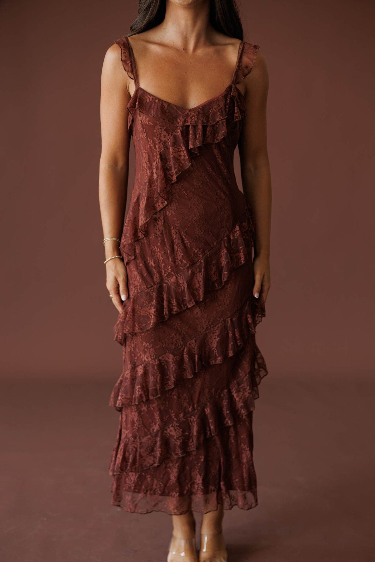 Slow Dance Lace Midi Dress