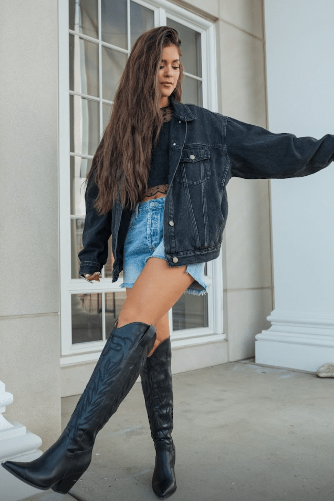 Black Oversized Claudia Jacket