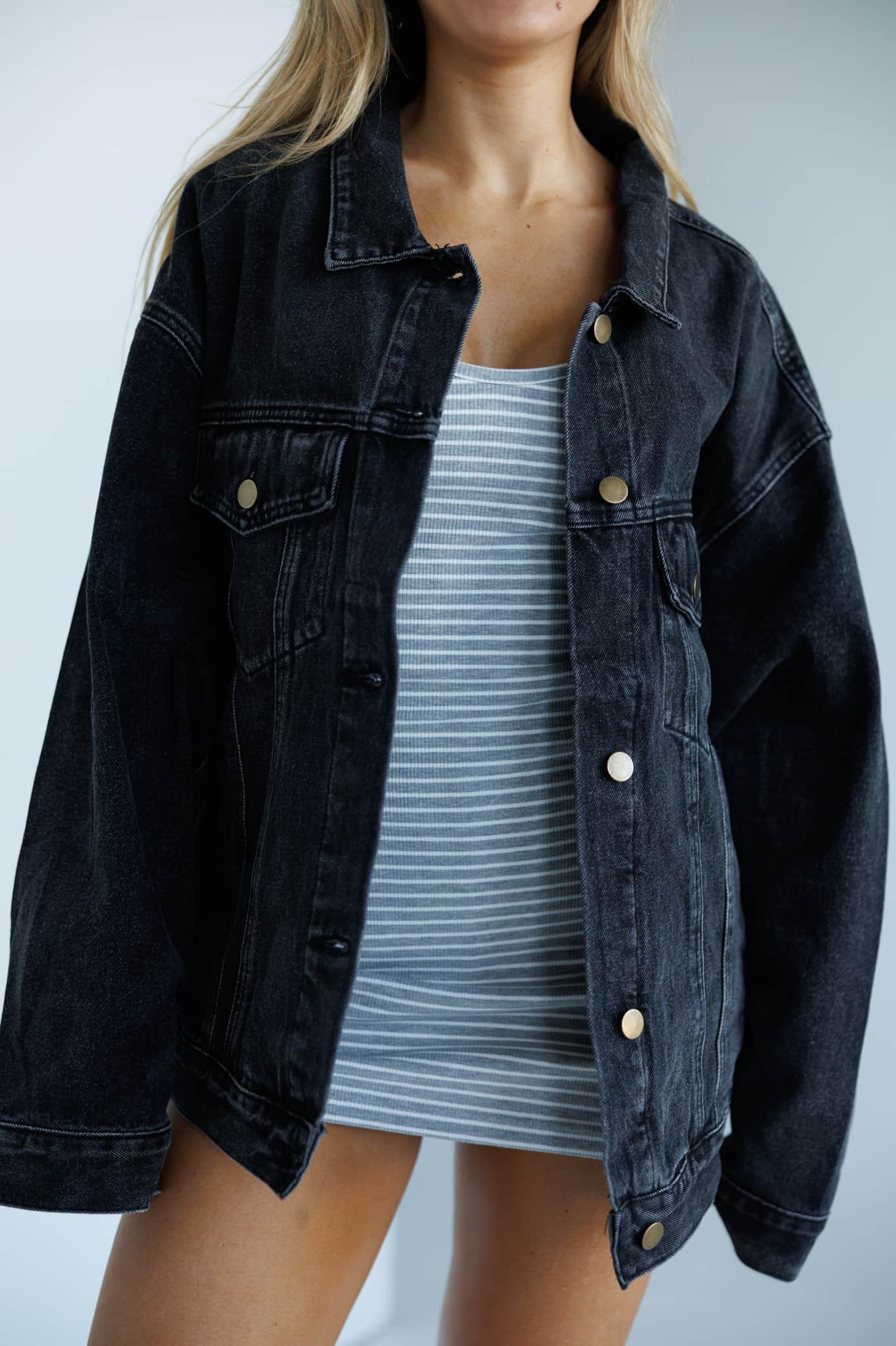 Black Oversized Claudia Jacket