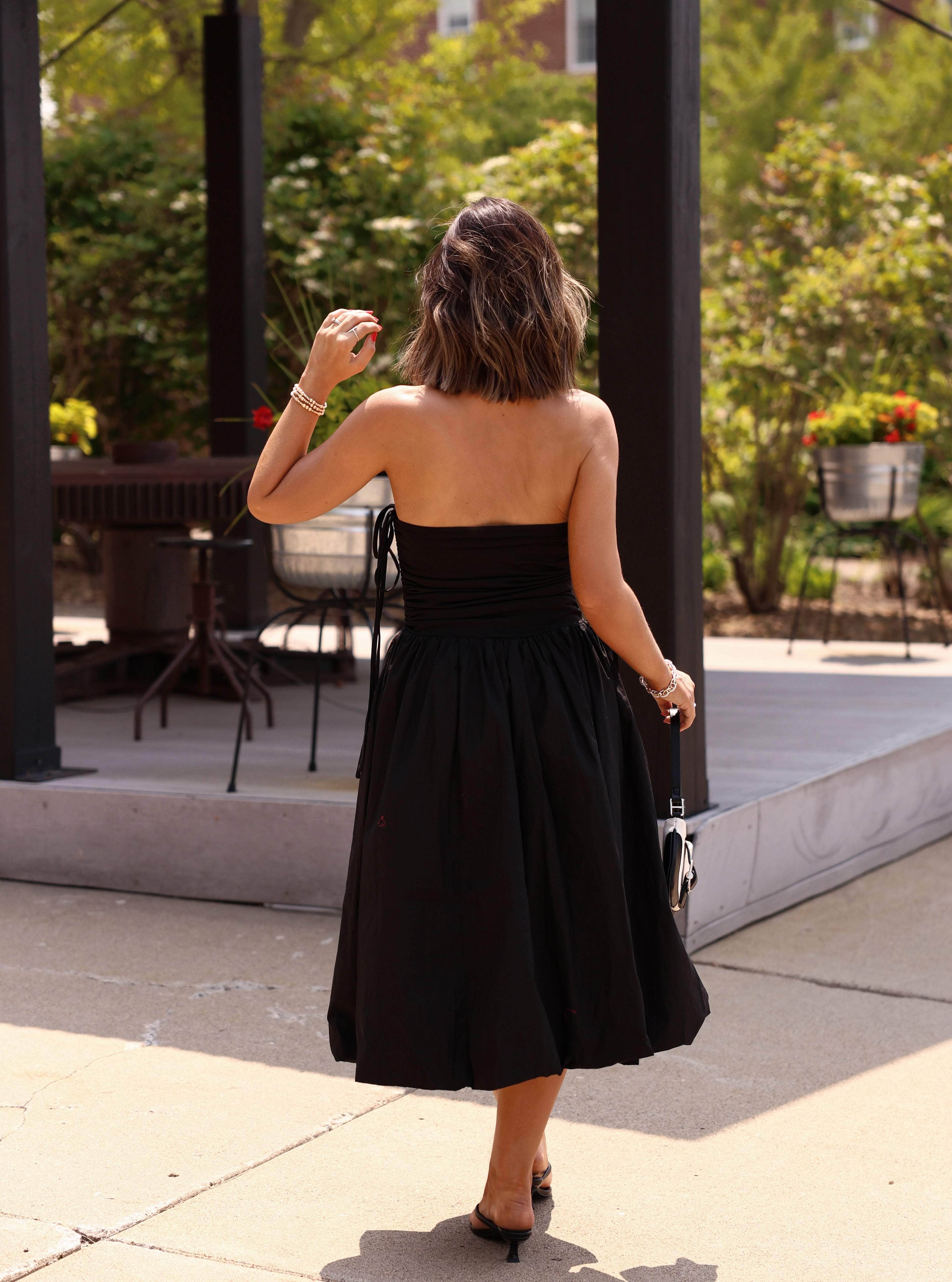 Black Tube Midi Dress