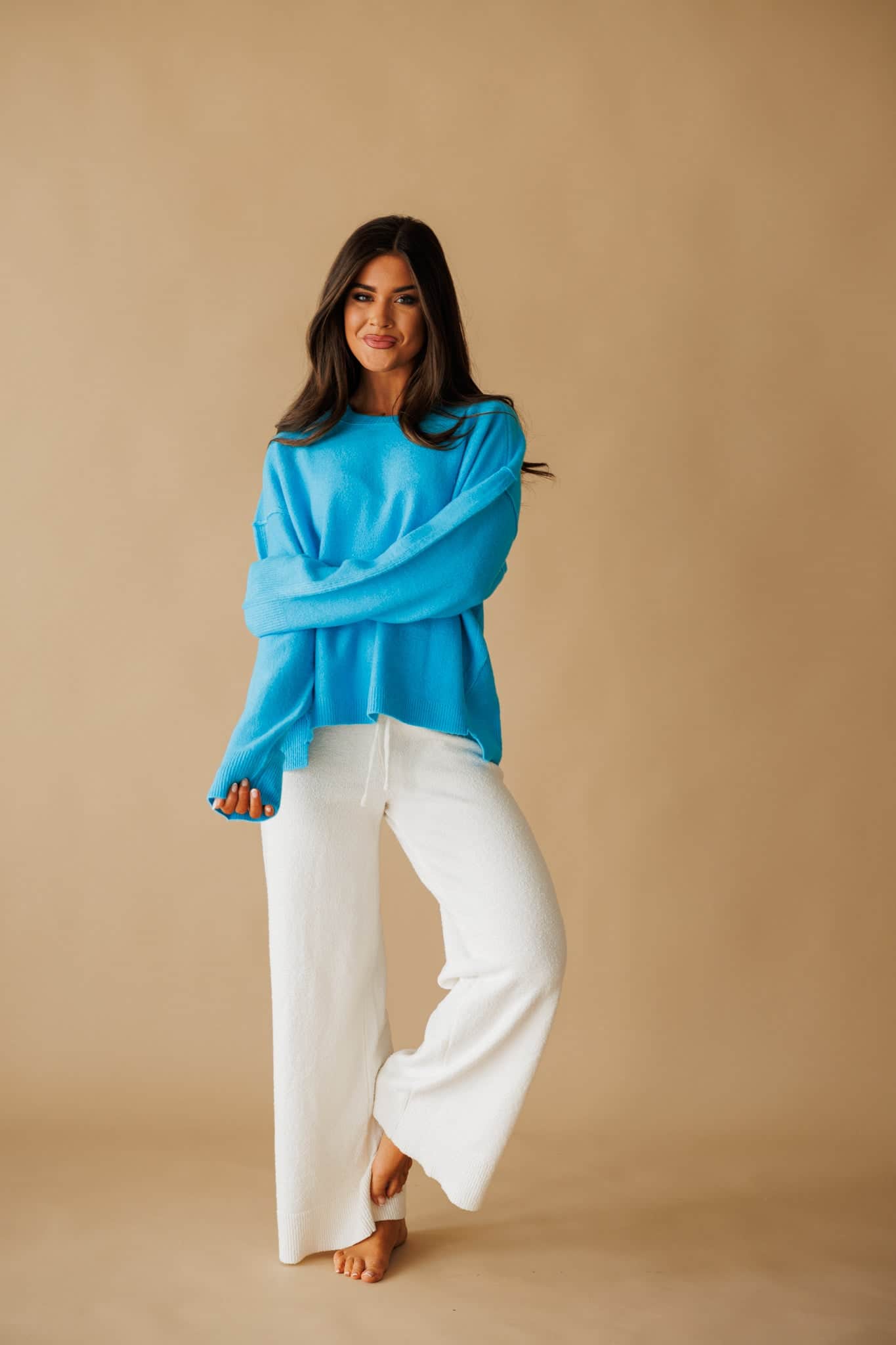 Blue Pullover Sweater