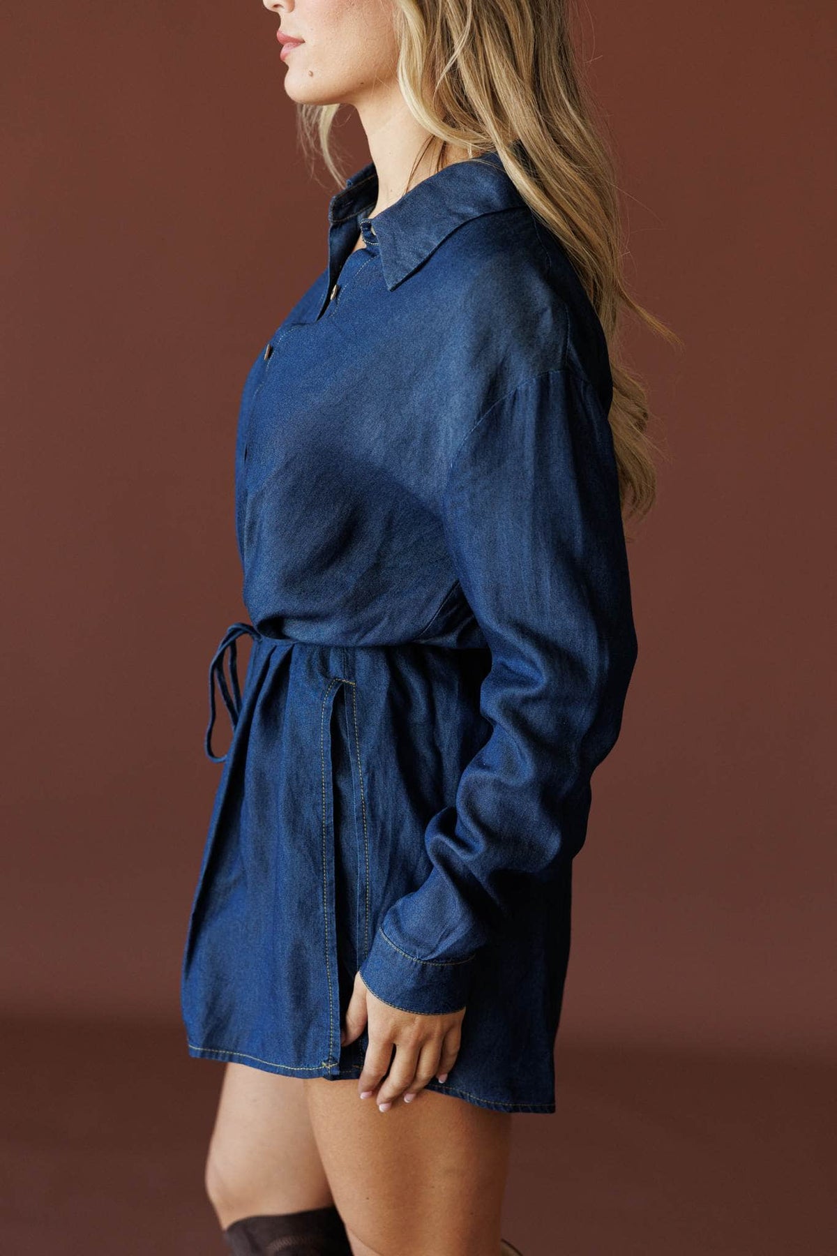 Blue Roan Chambray Romper