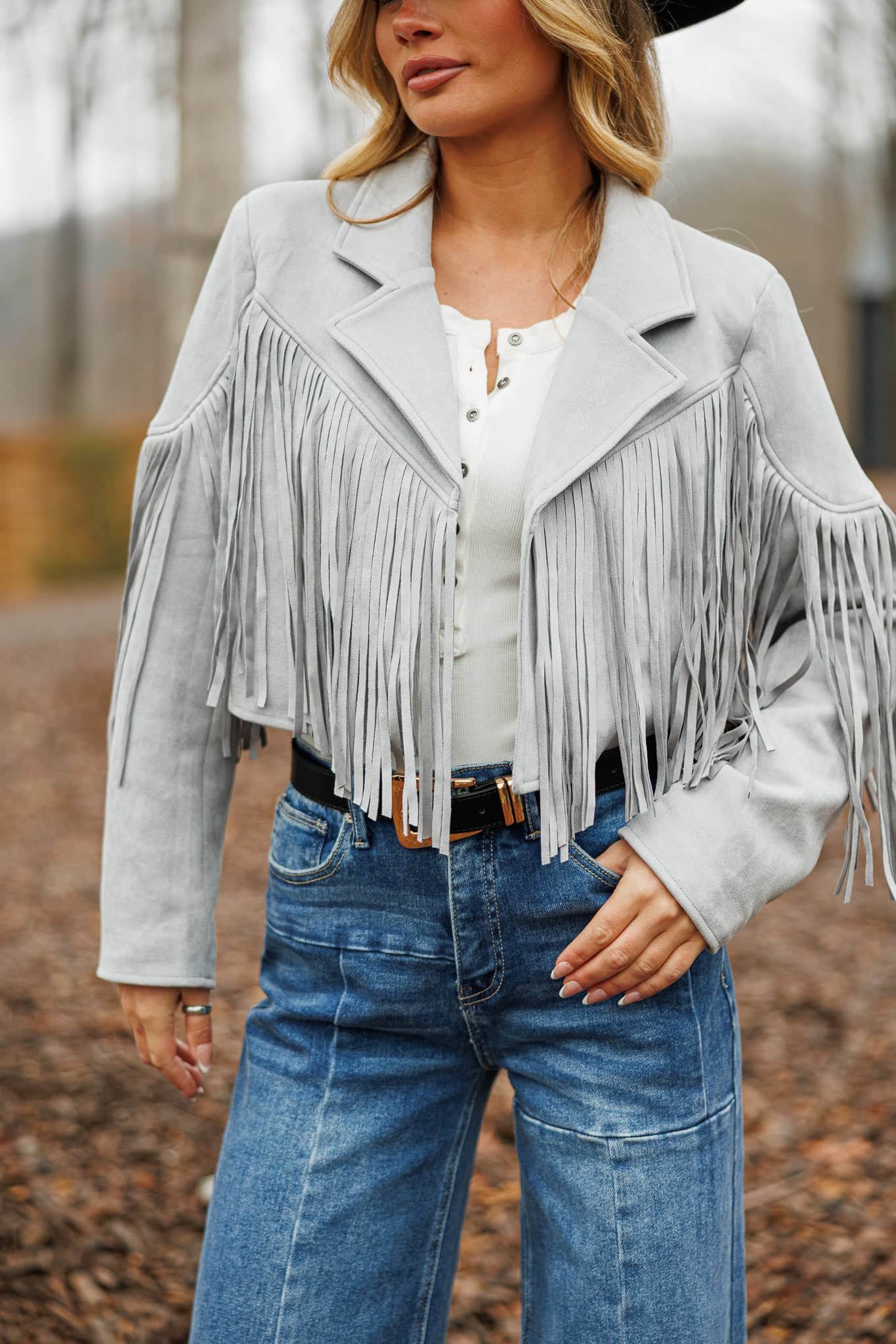 Boho Soul Faux Suede Jacket