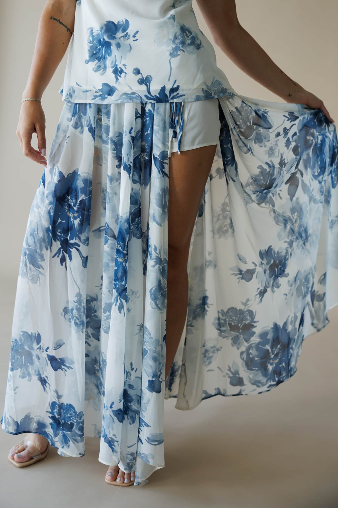 Brushstroke Blooms Skirt