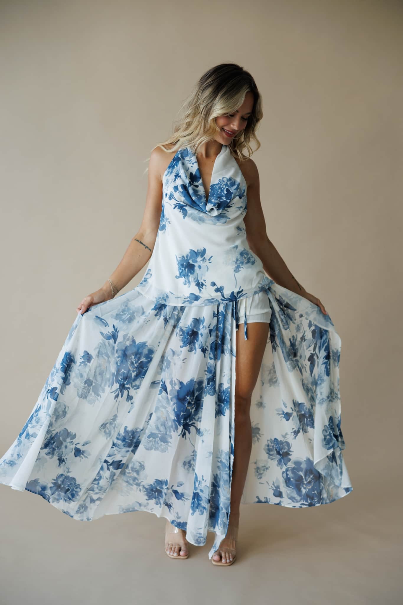 Brushstroke Blooms Top