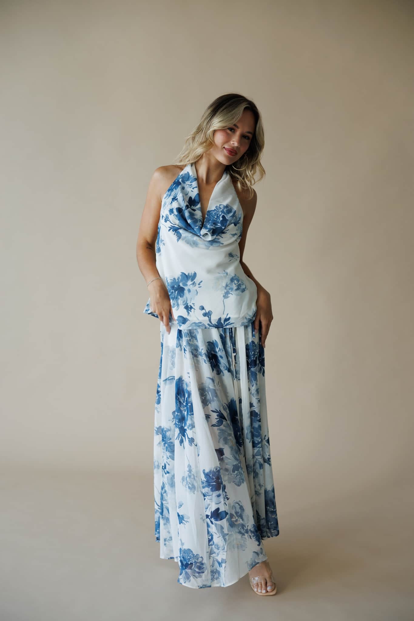 Brushstroke Blooms Top