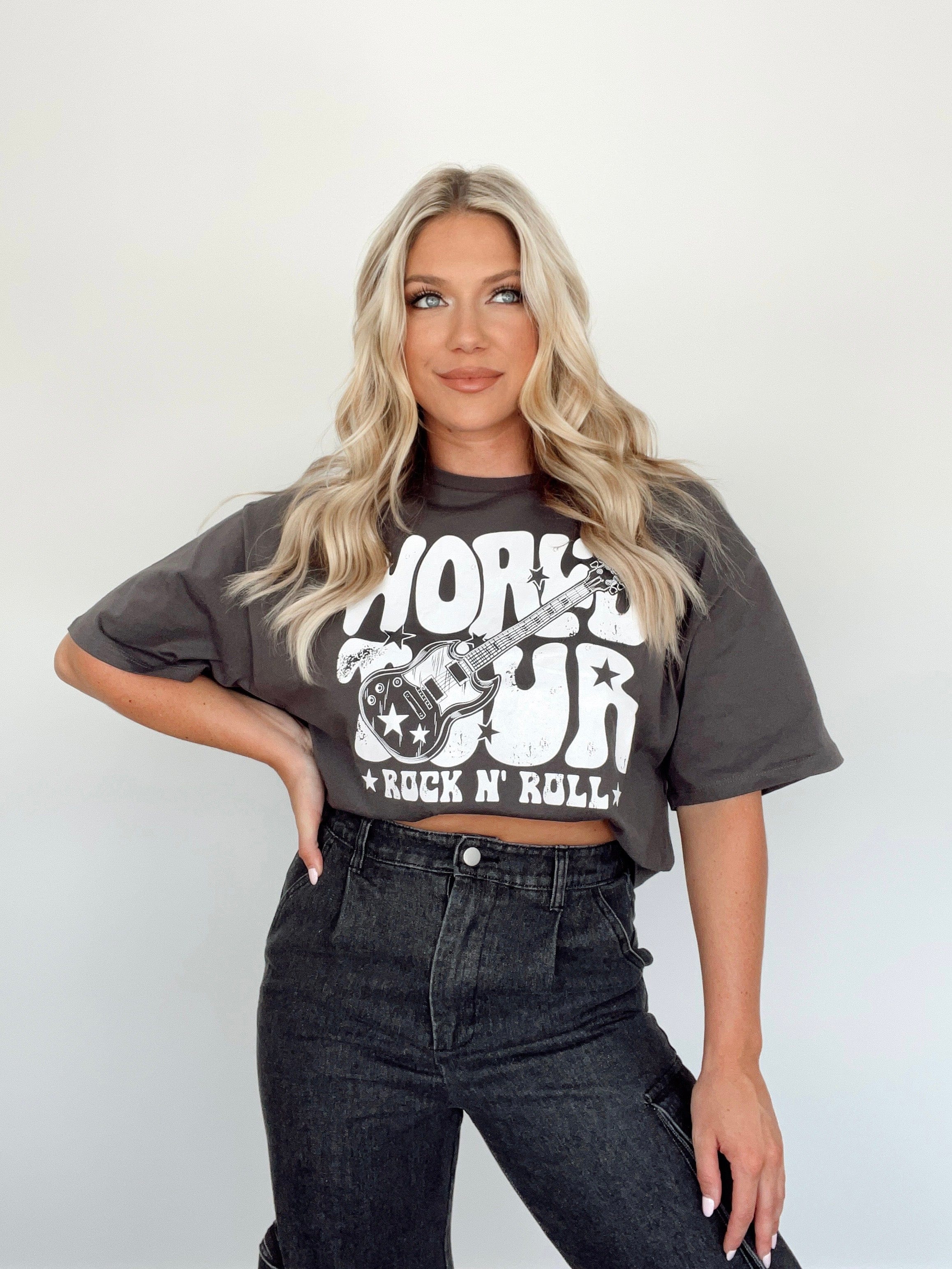 BT3126 charcoal would tour graphic tee BaeVely