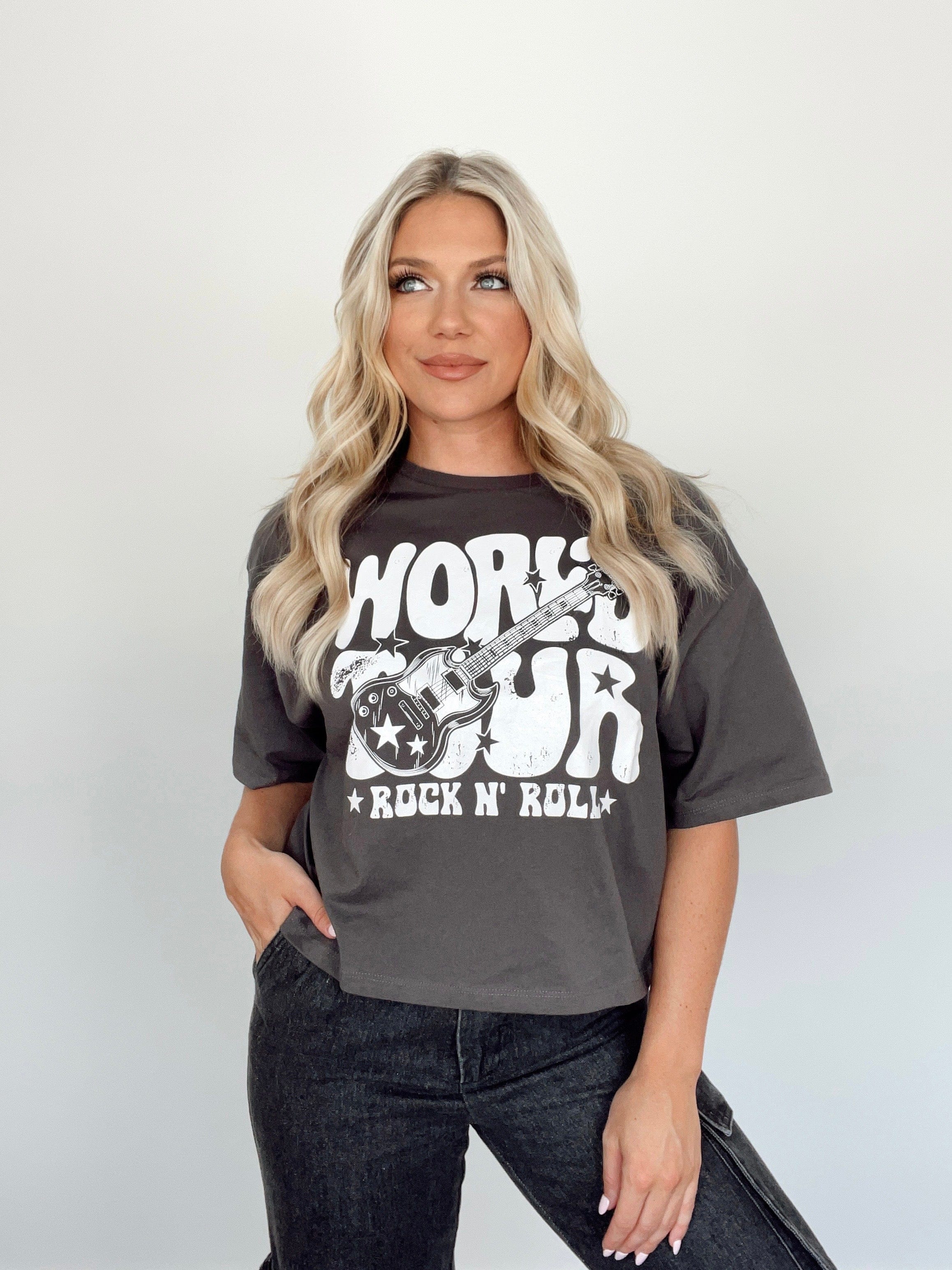 BT3126 charcoal would tour graphic tee BaeVely