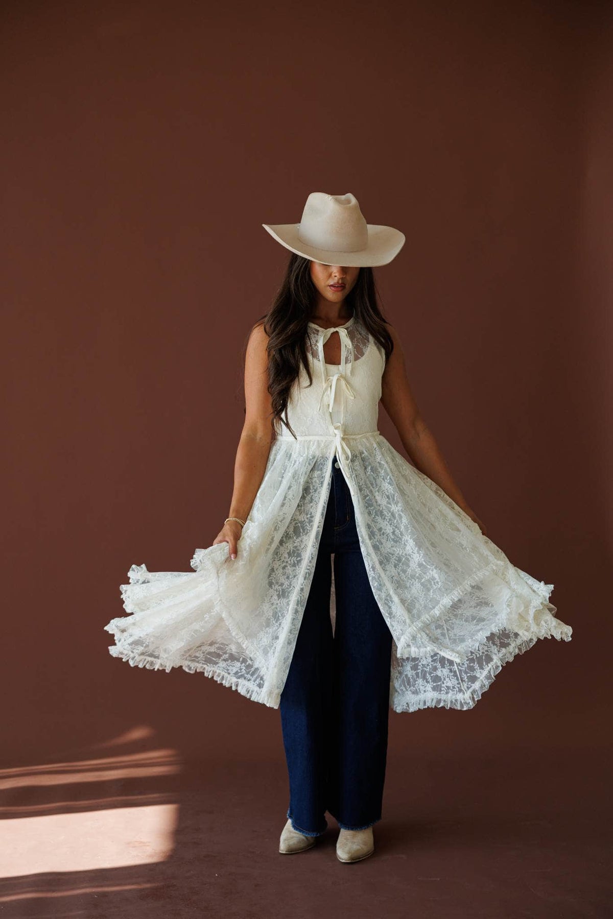 Handwritten Lace Top