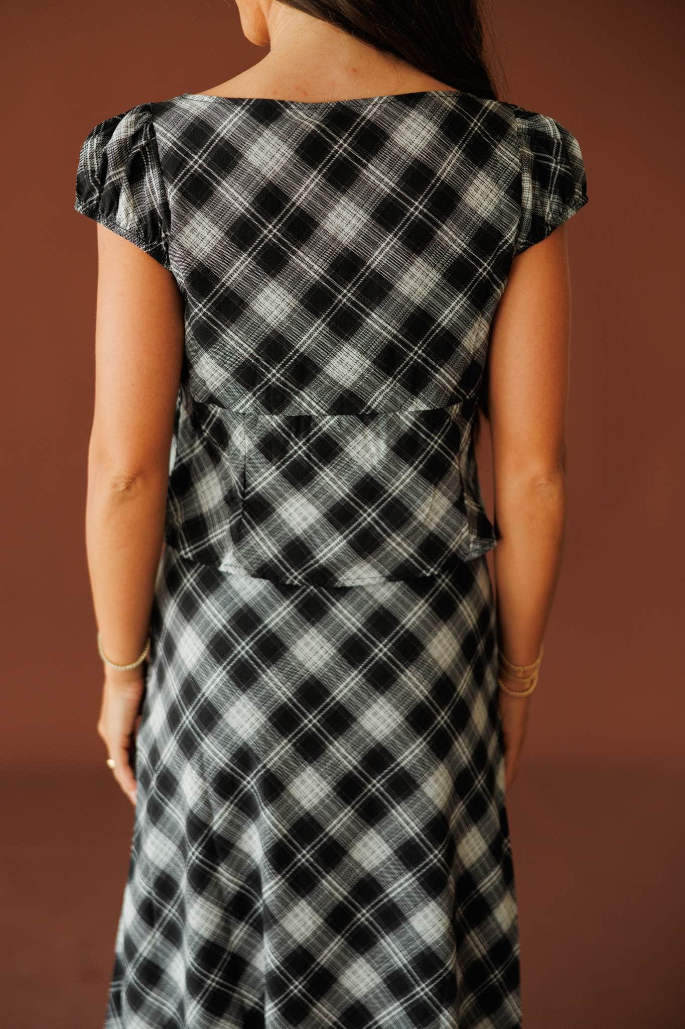 Town Square Plaid Top