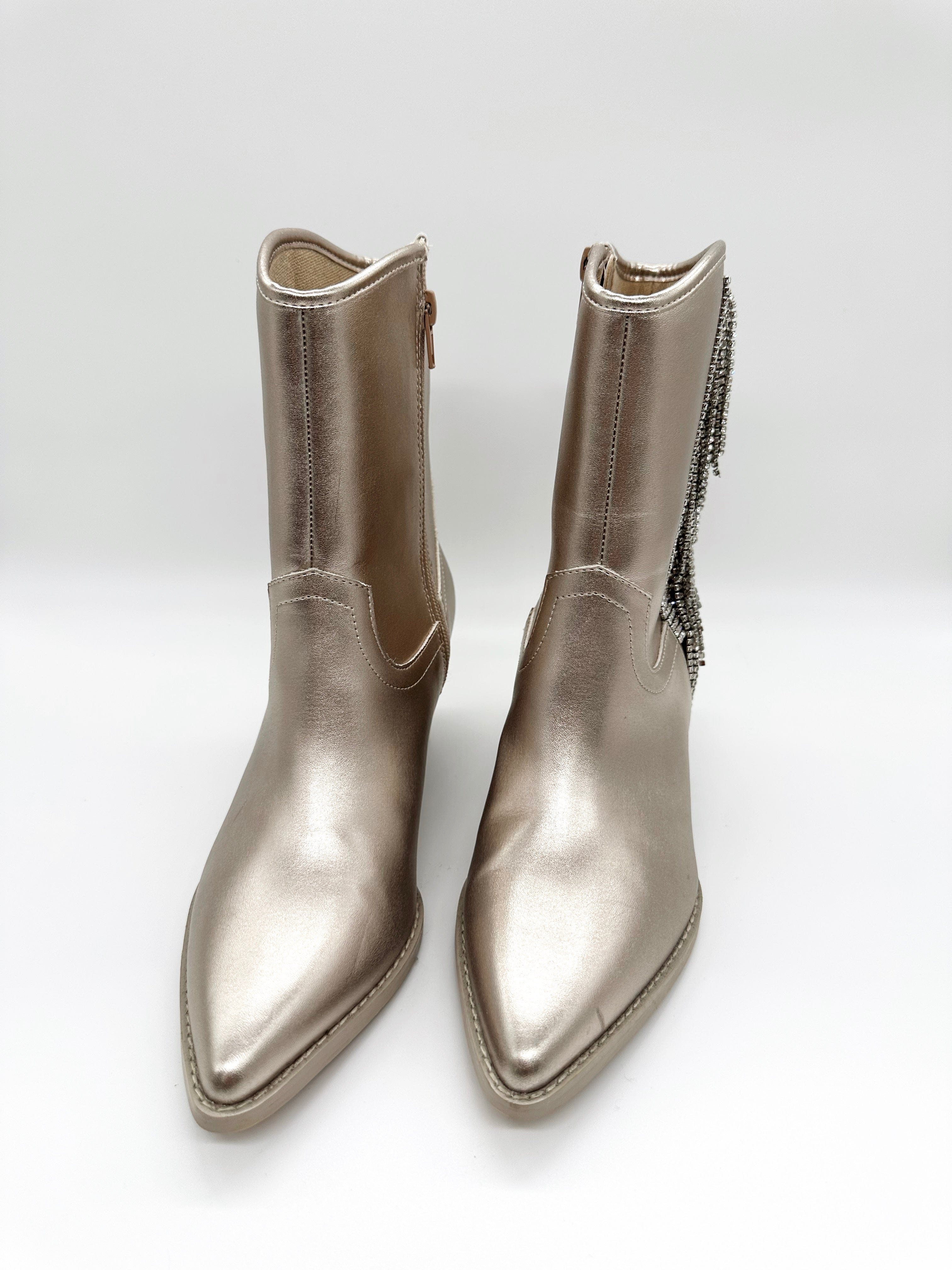 Champagne Glitz And Glam Boot Free Soul