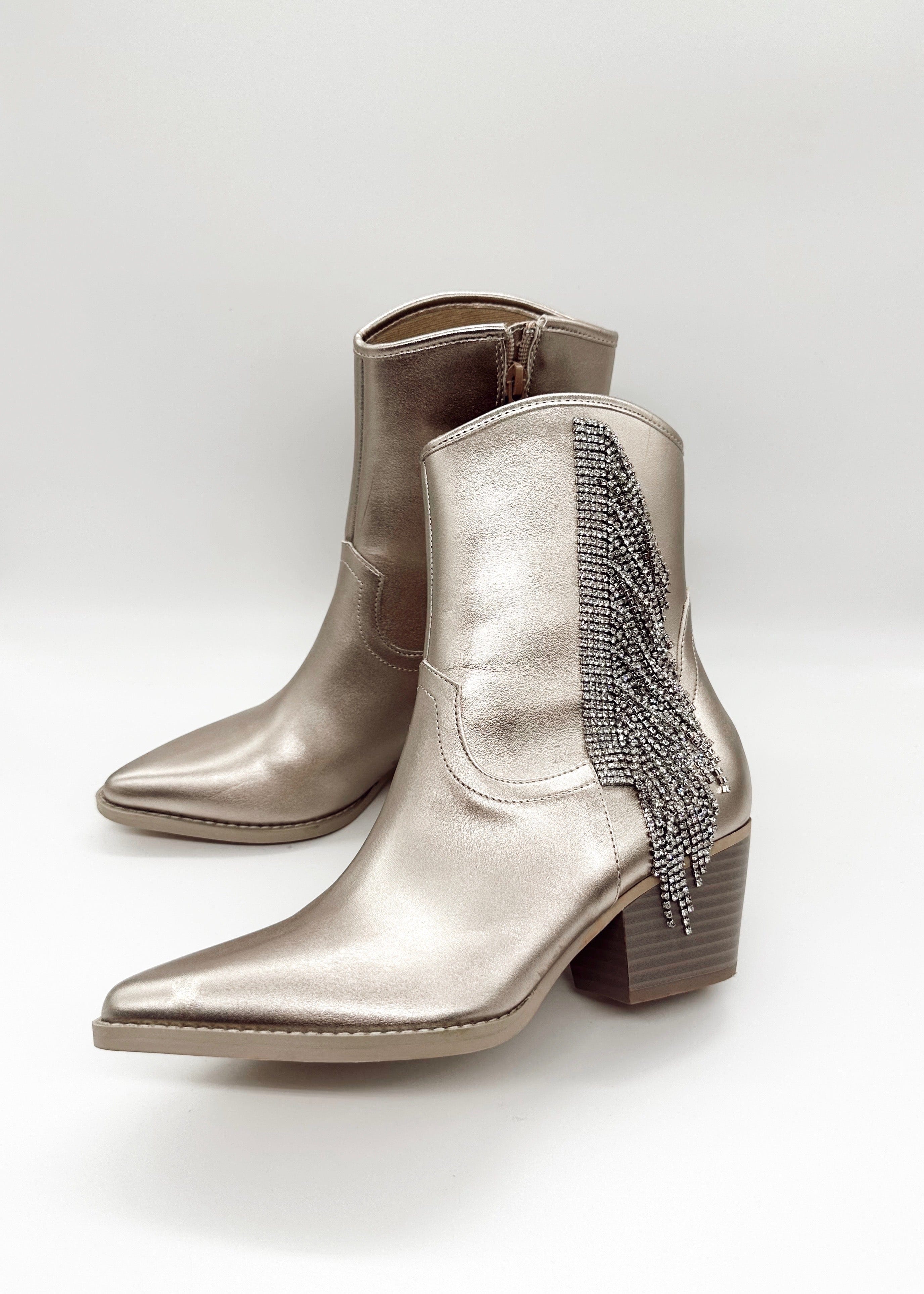 Champagne Glitz And Glam Boot Free Soul