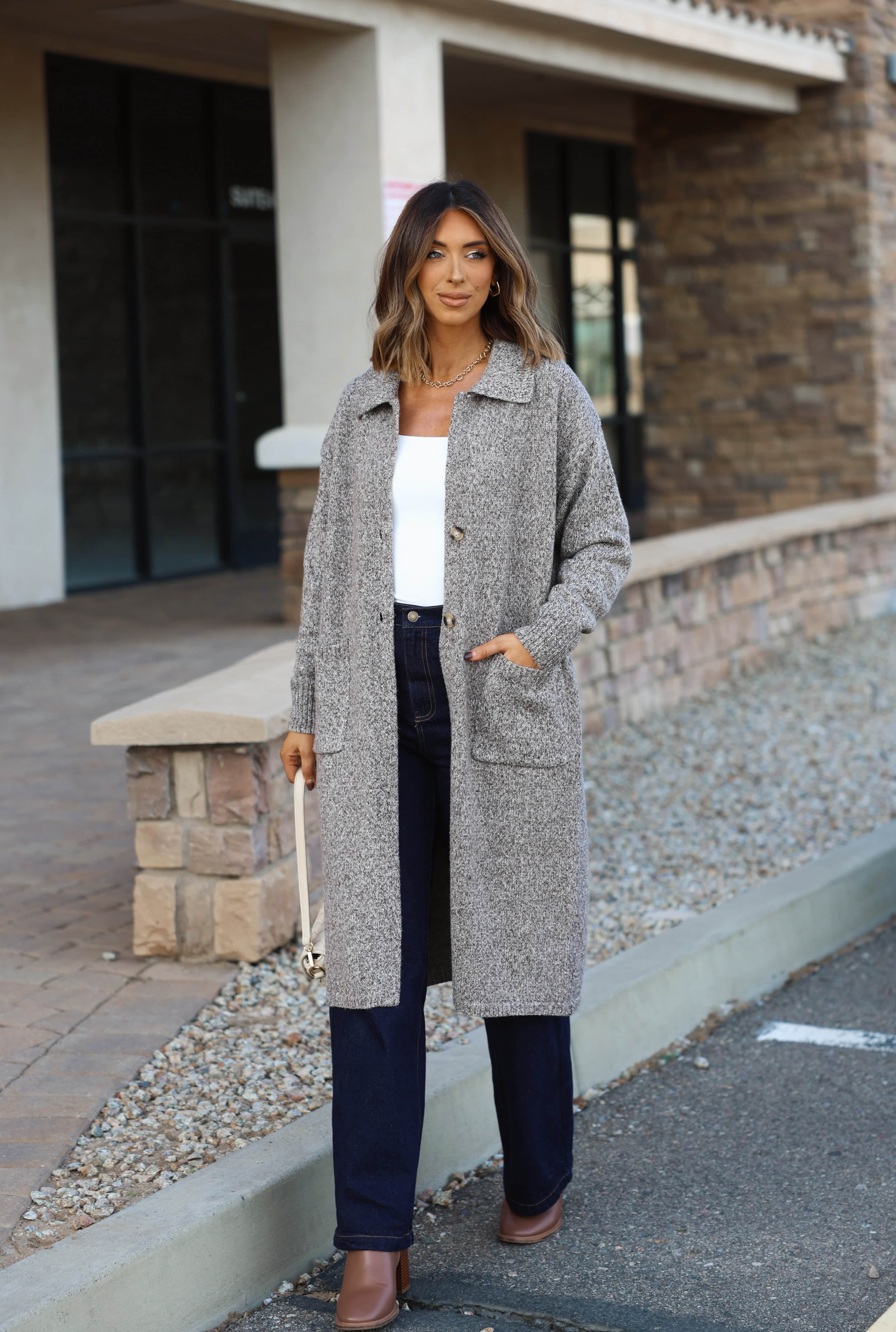City Latte Sweater Cardigan