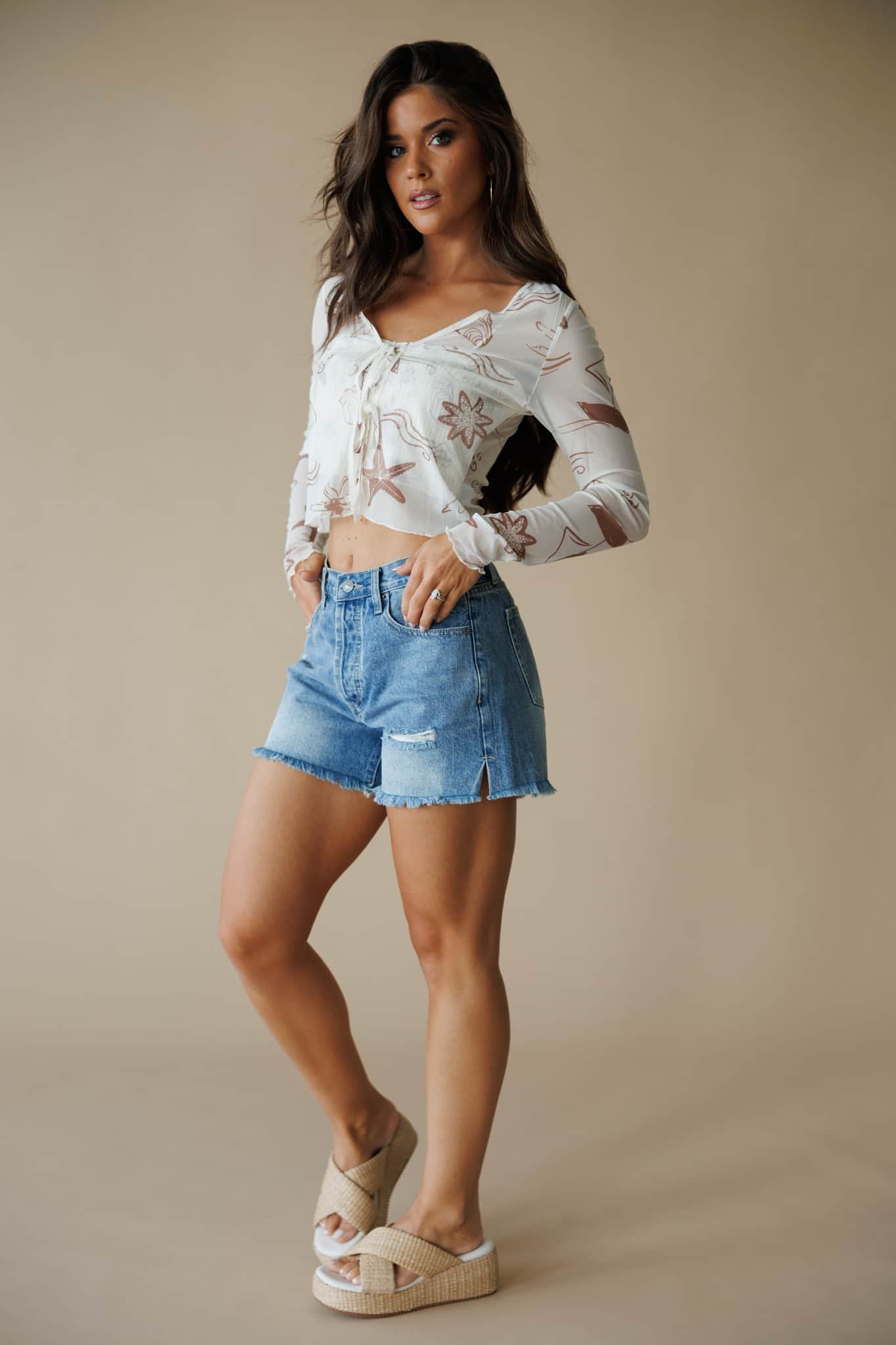 Coastal Crush Mesh Top