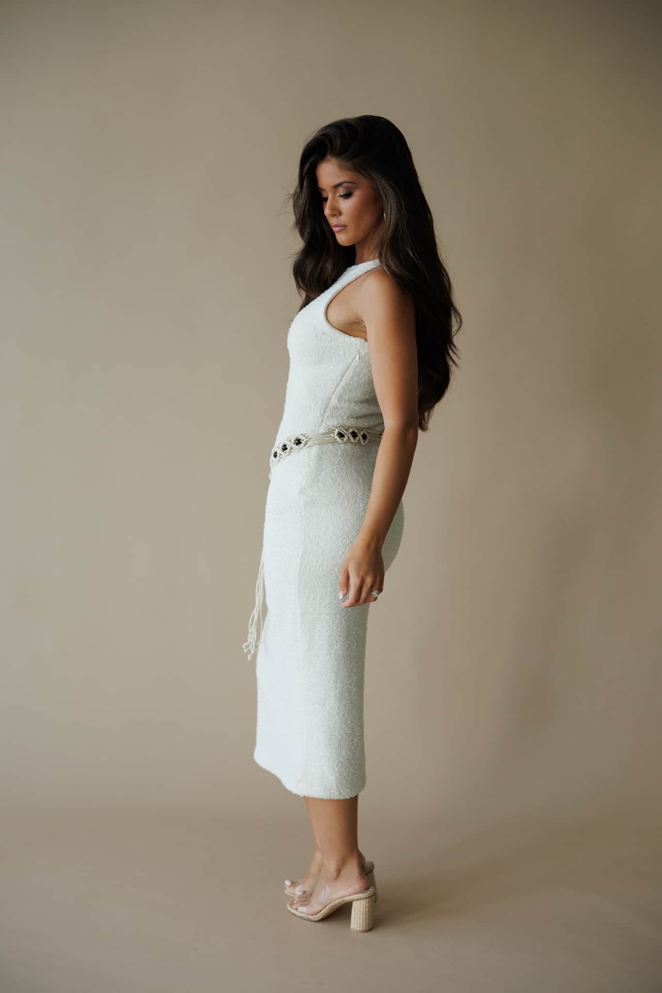 Coastal Resort Belted Dress
