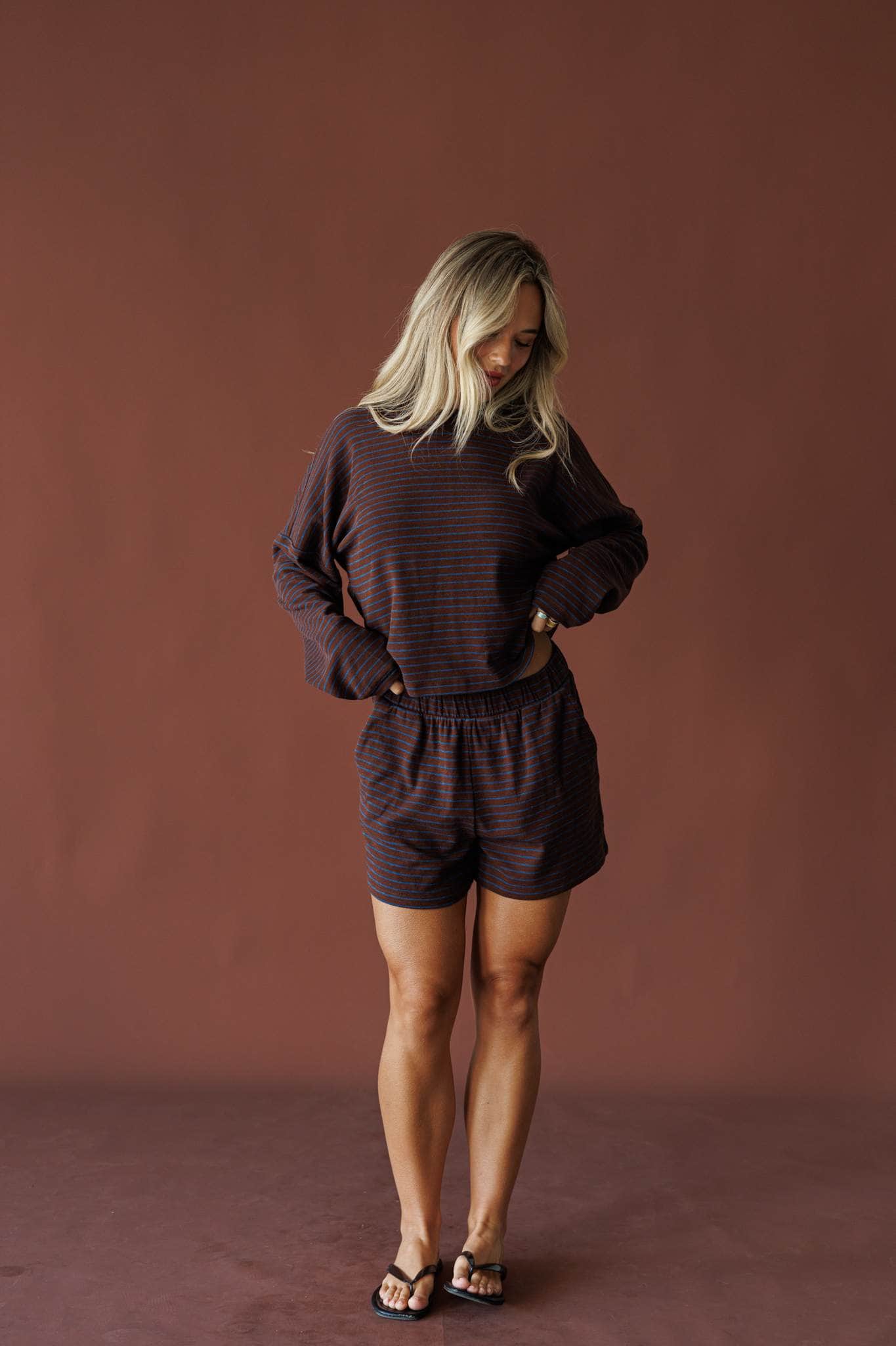 Cocoa Club Striped Shorts
