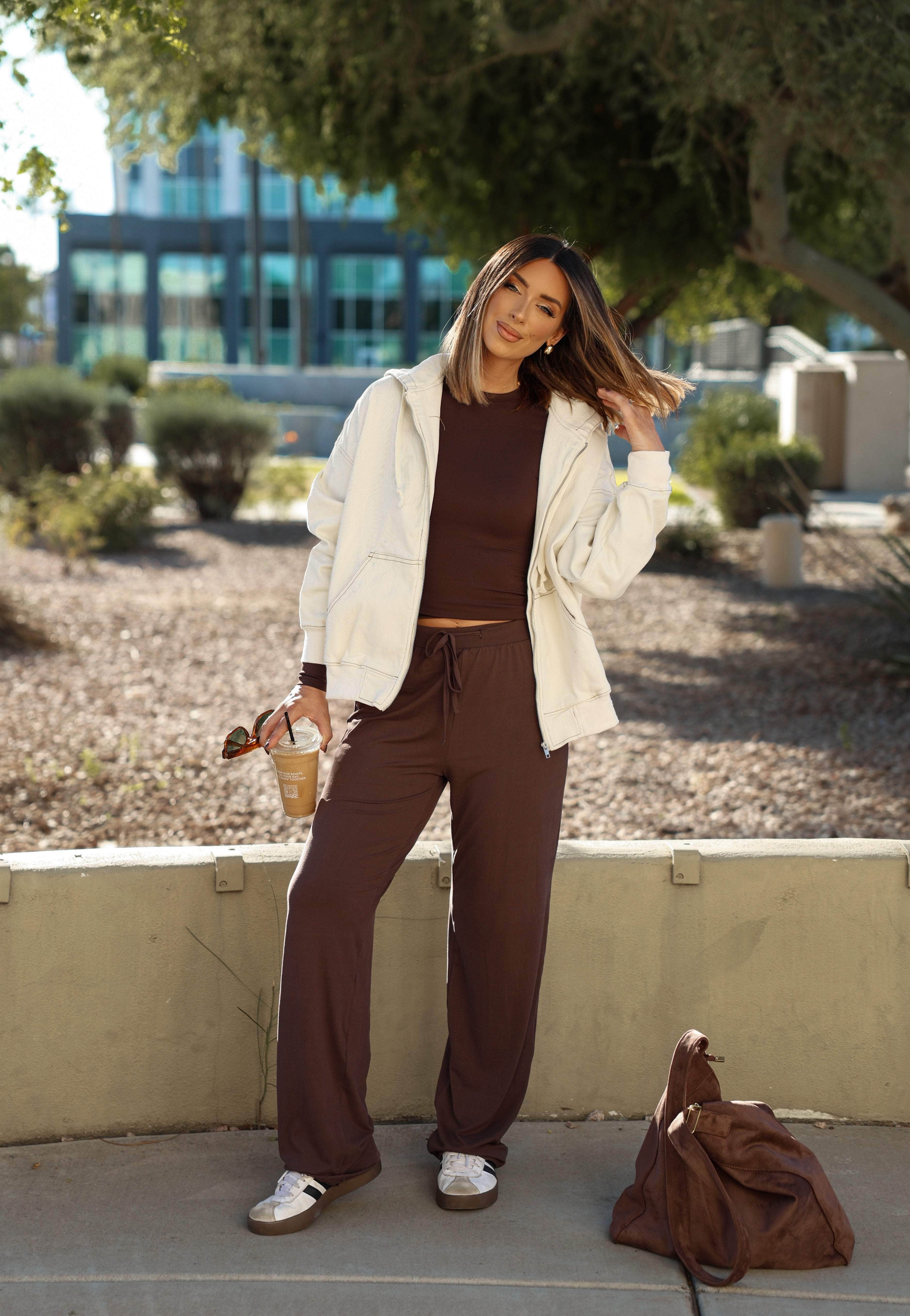 Cream Oversized Hoodie Jacket