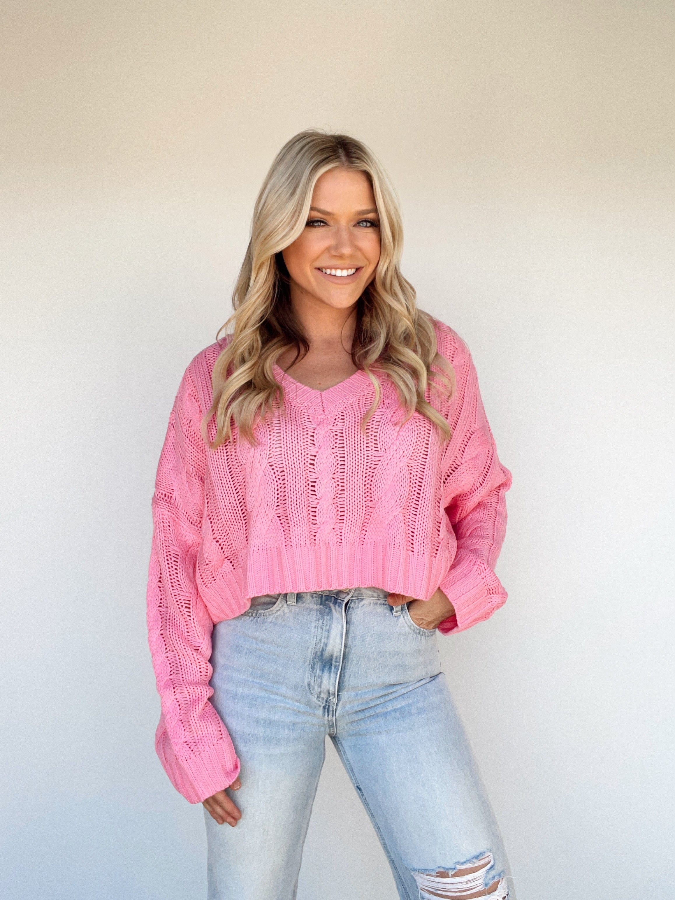 CSW9606 pink sweater Cloud Ten