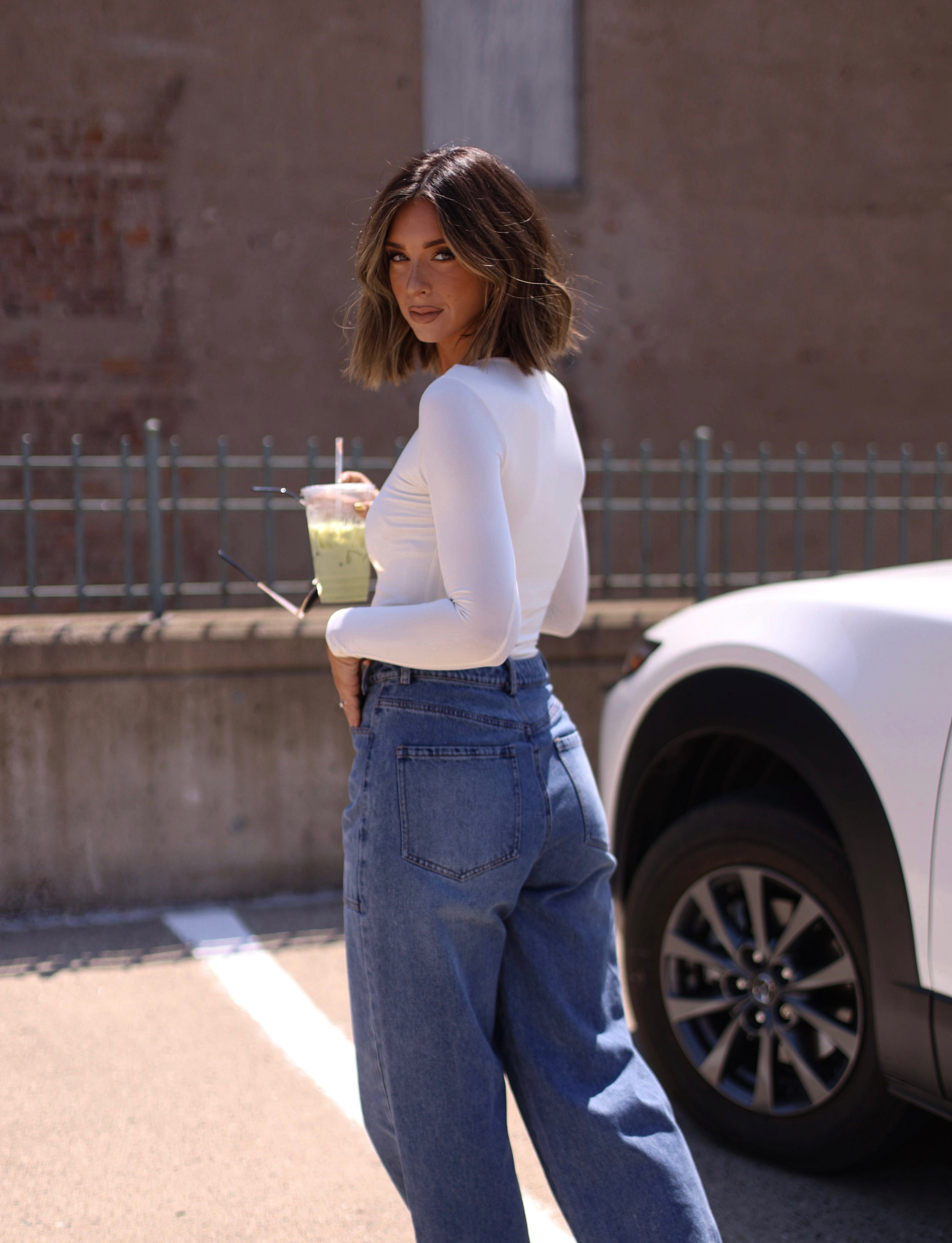 Cuffing Season Wide Leg Denim Le Lis