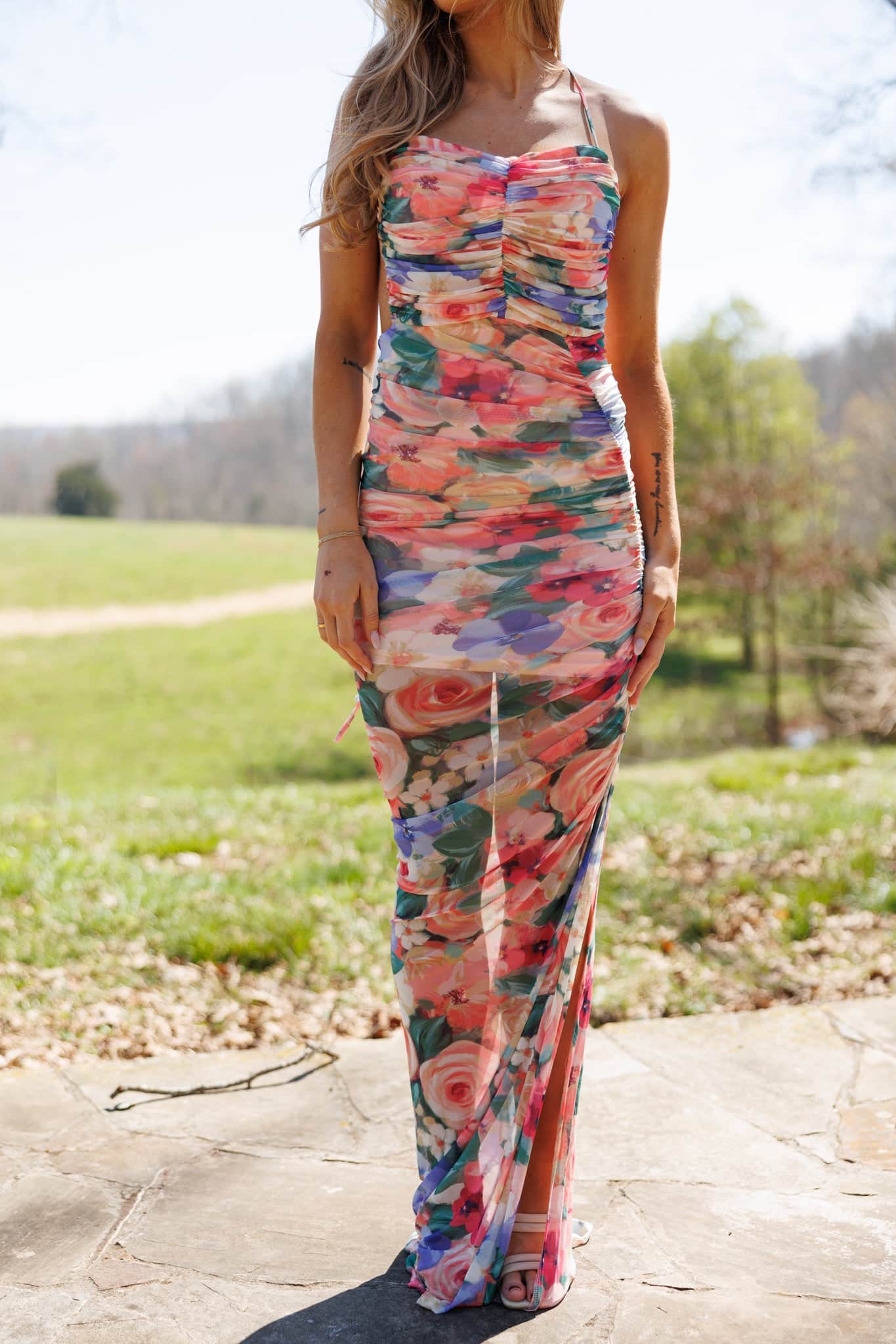 Petal Rush Maxi Dress