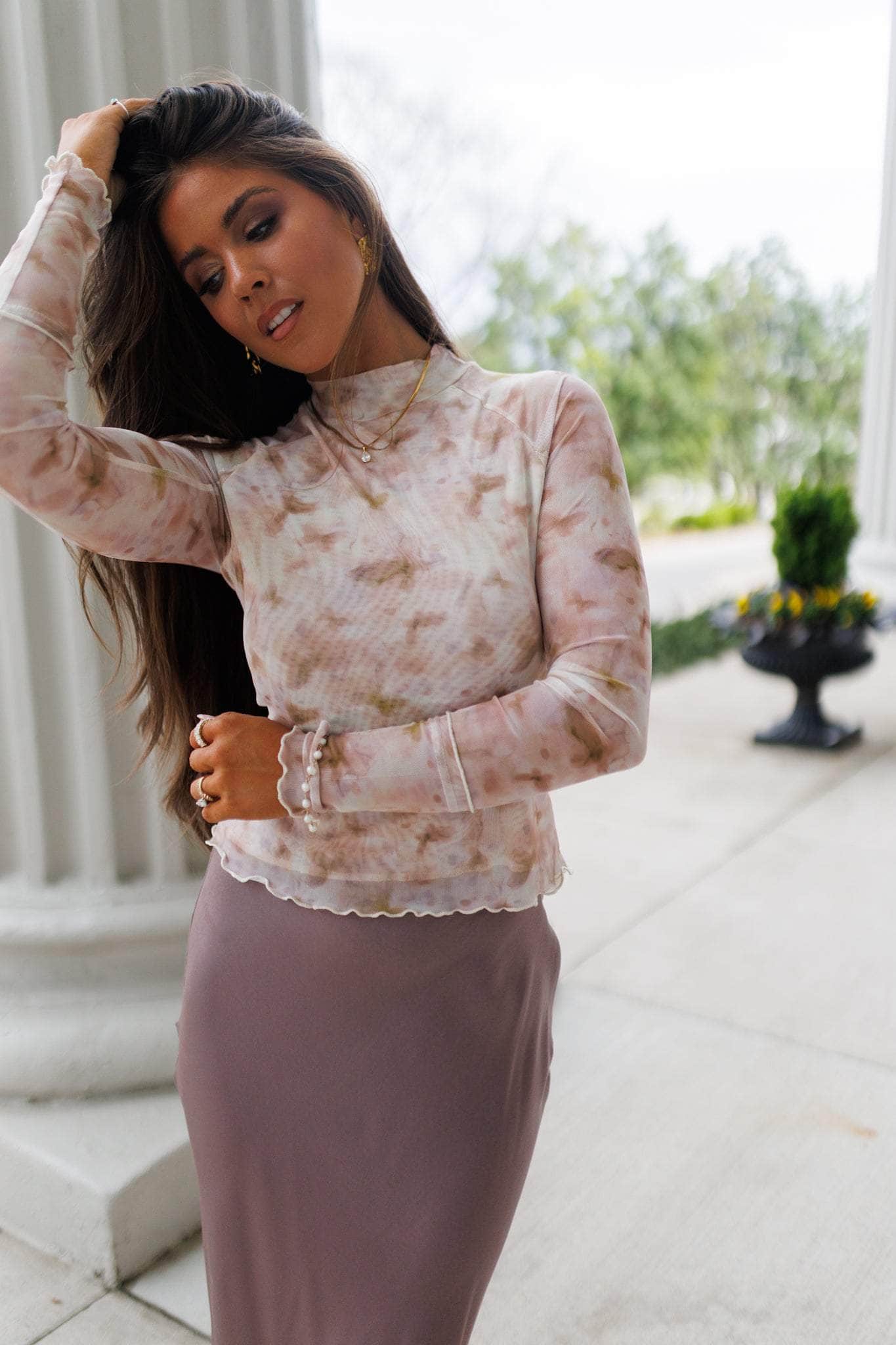 Delicate Delights Mesh Top