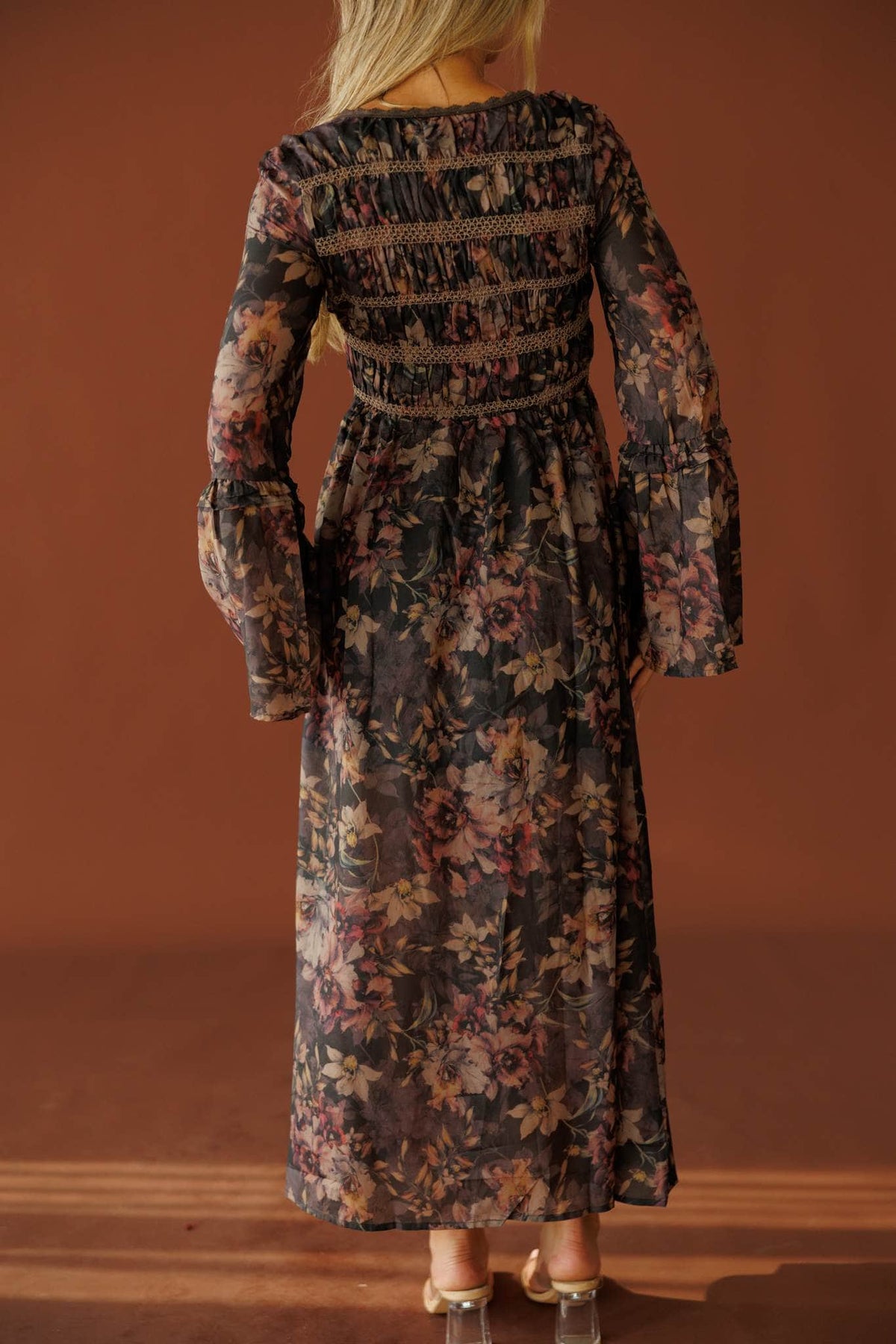Evening Ember Floral Dress