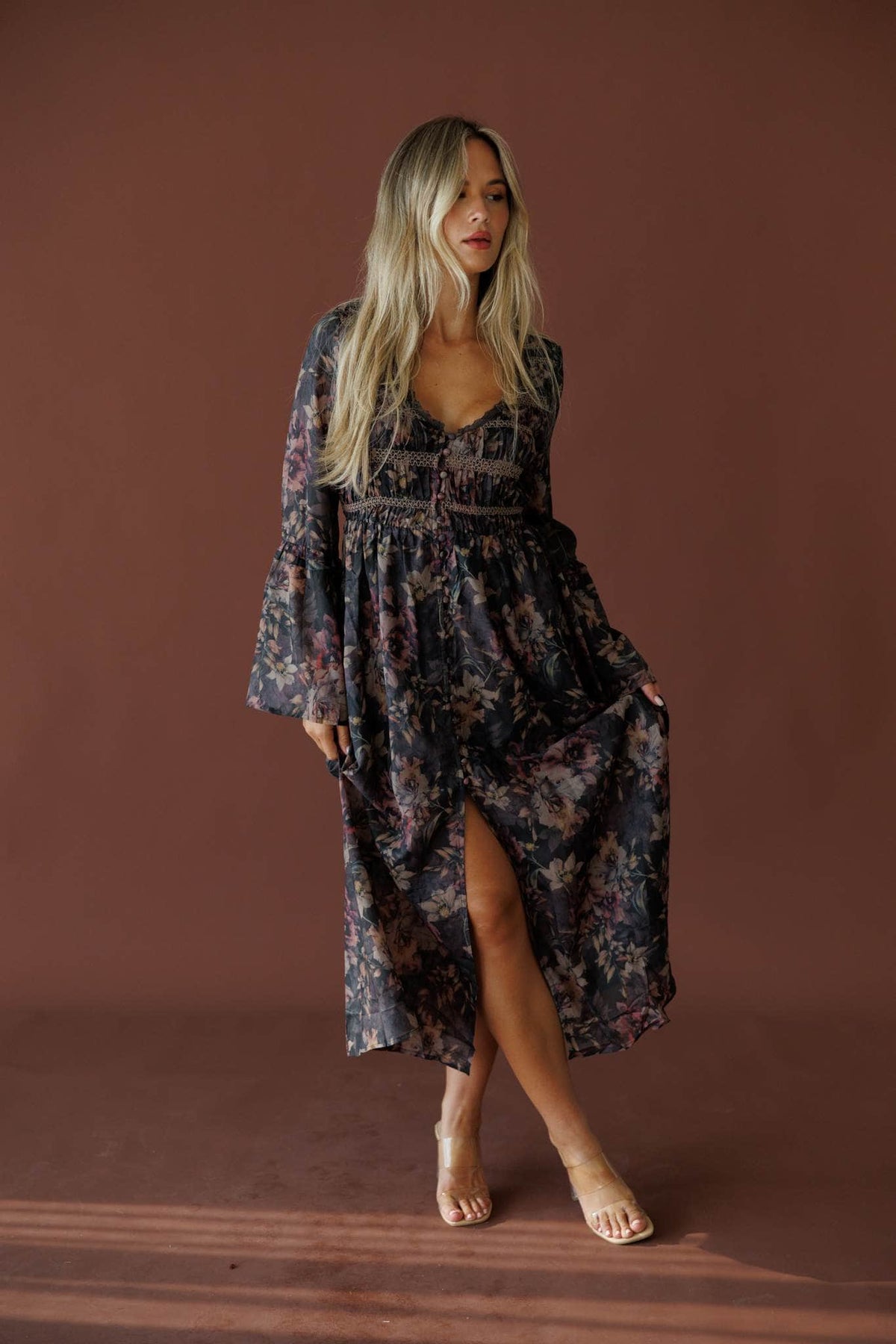 Evening Ember Floral Dress