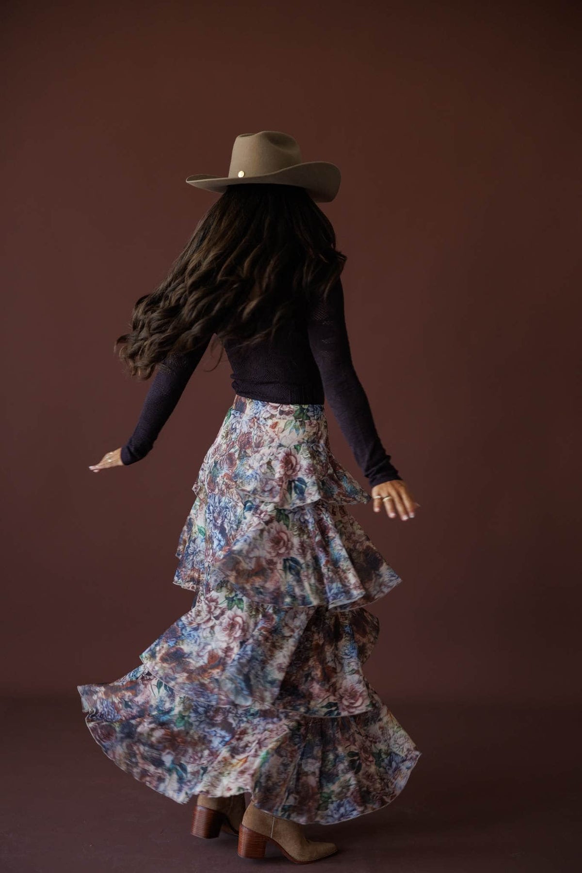 Falling Fast Floral Skirt