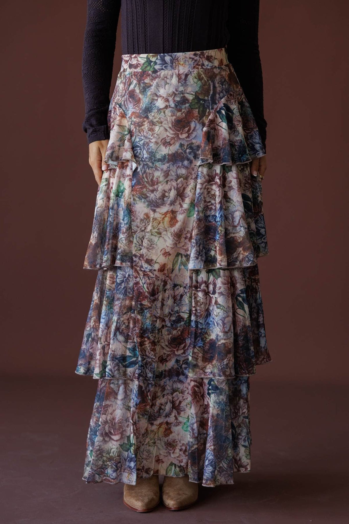 Falling Fast Floral Skirt