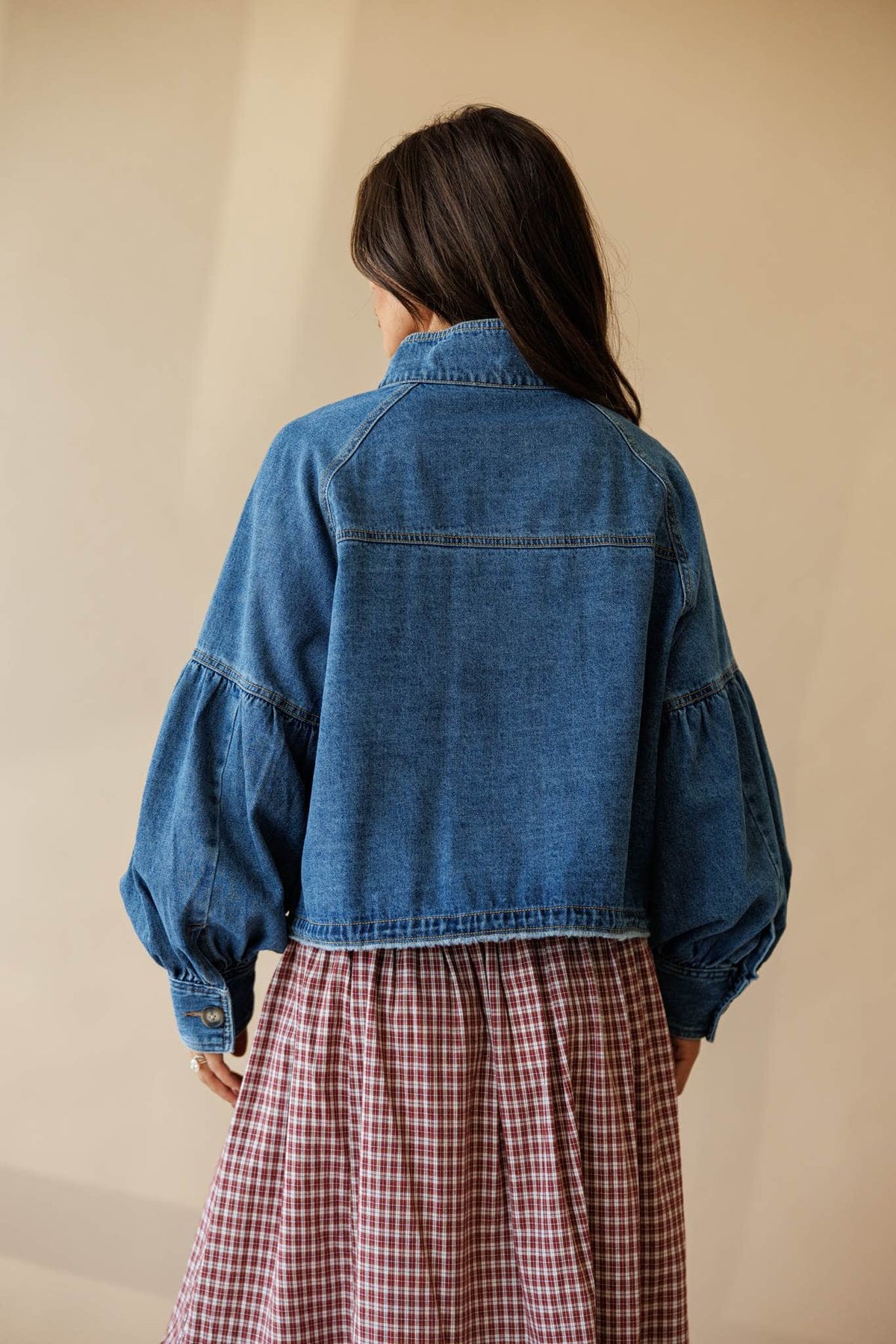 Medium wash denim jacket
