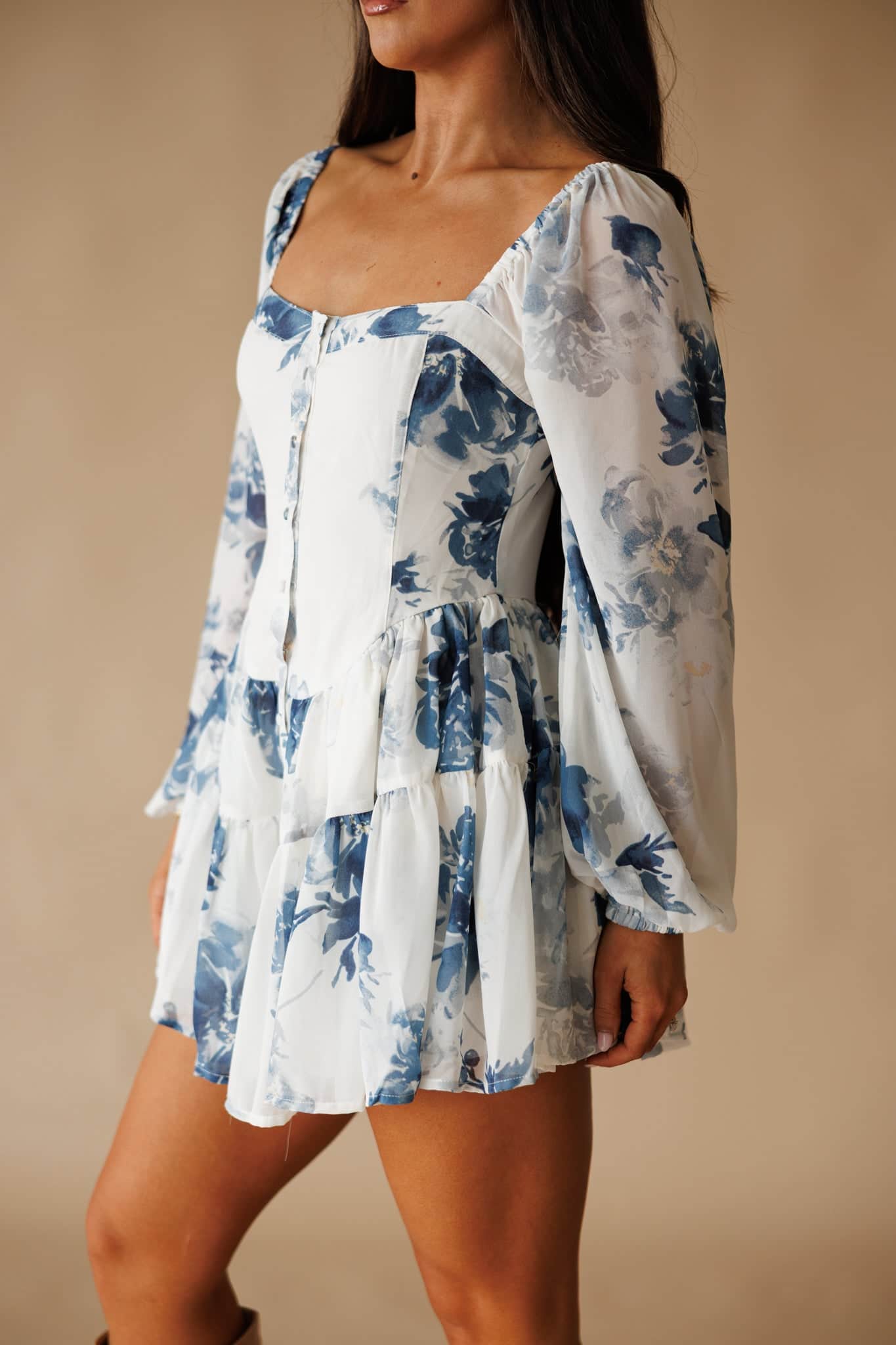 Juliette Floral Chiffon Romper