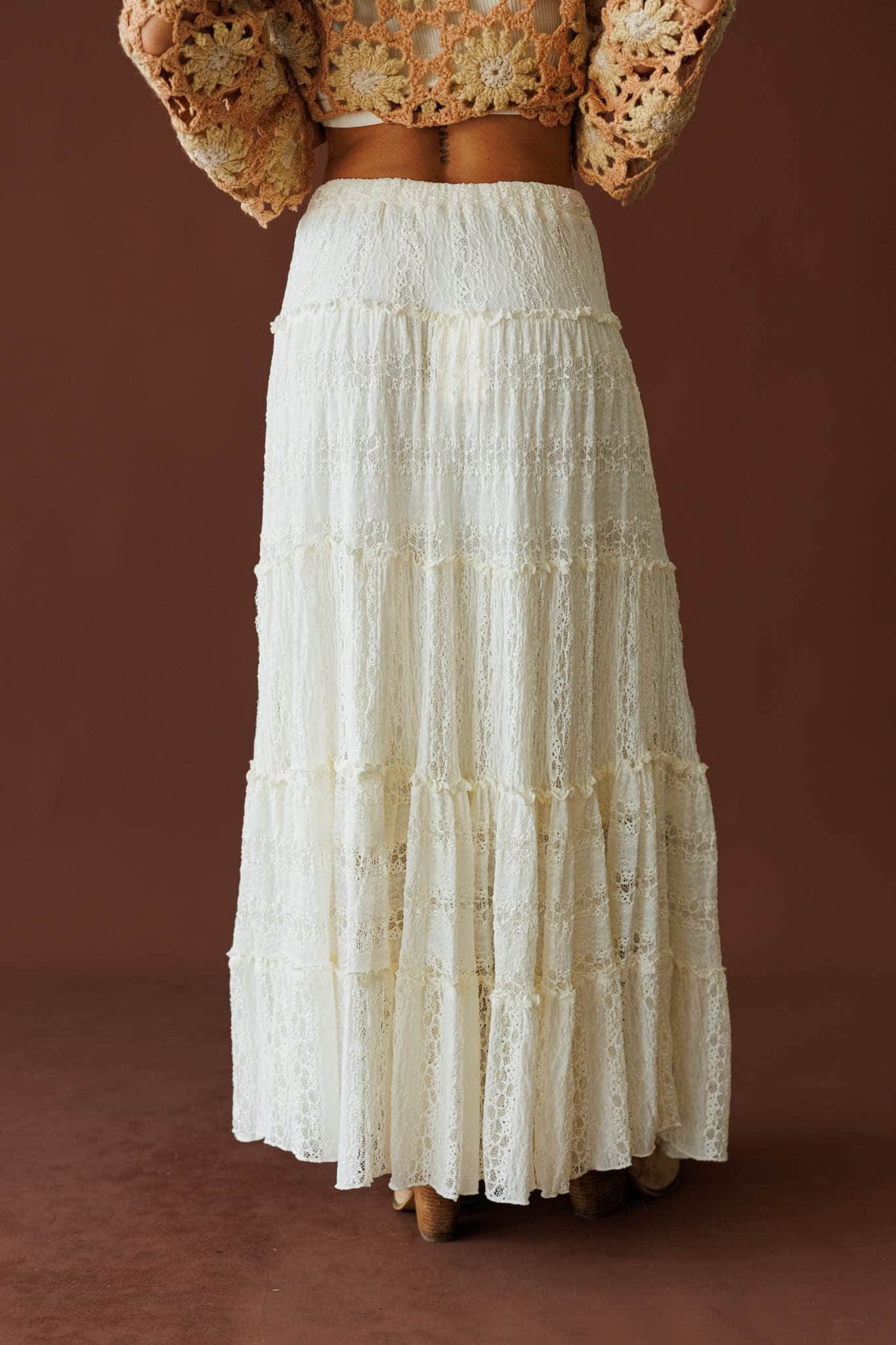 Free Spirit Lace Maxi Skirt