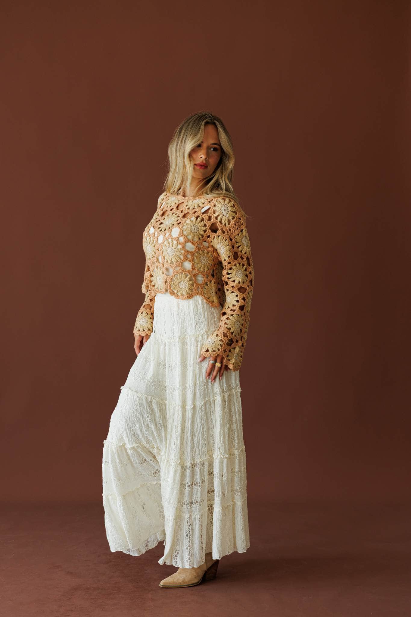 Free Spirit Lace Maxi Skirt
