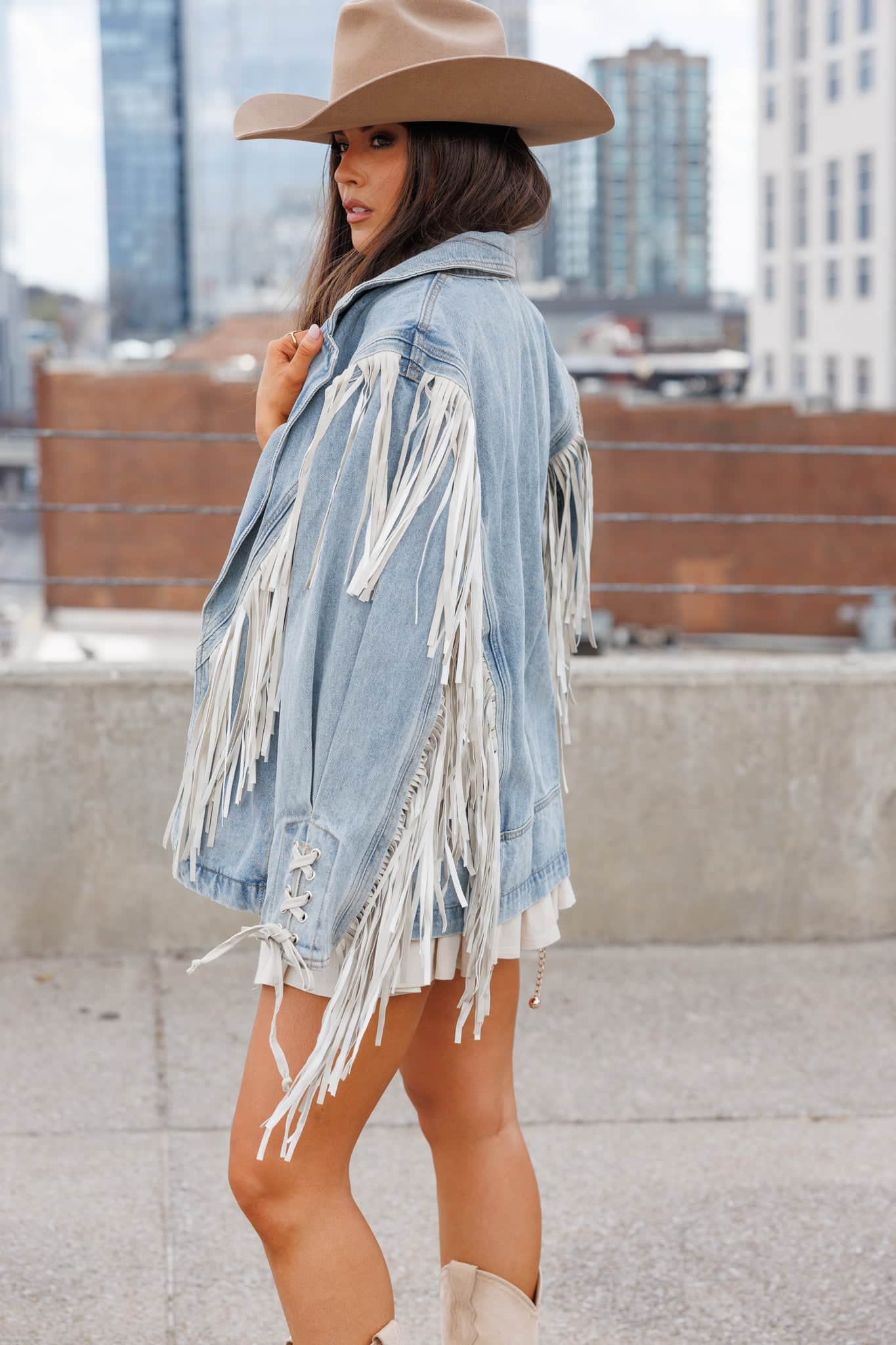 Fringe Finale Denim Jacket