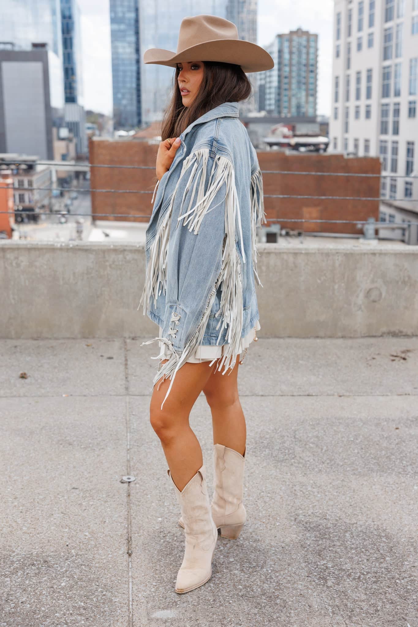 Fringe Finale Denim Jacket