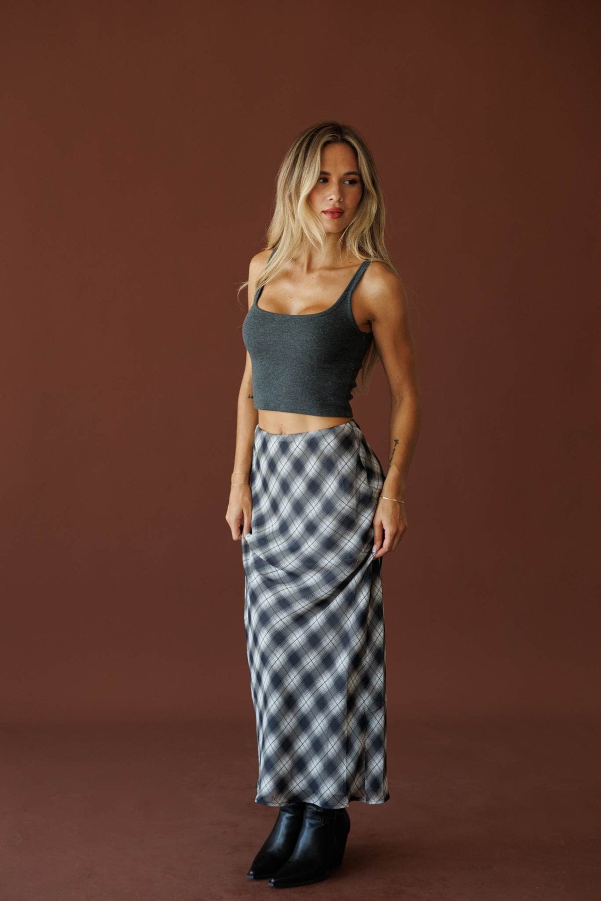 Autumn Agenda Plaid Skirt