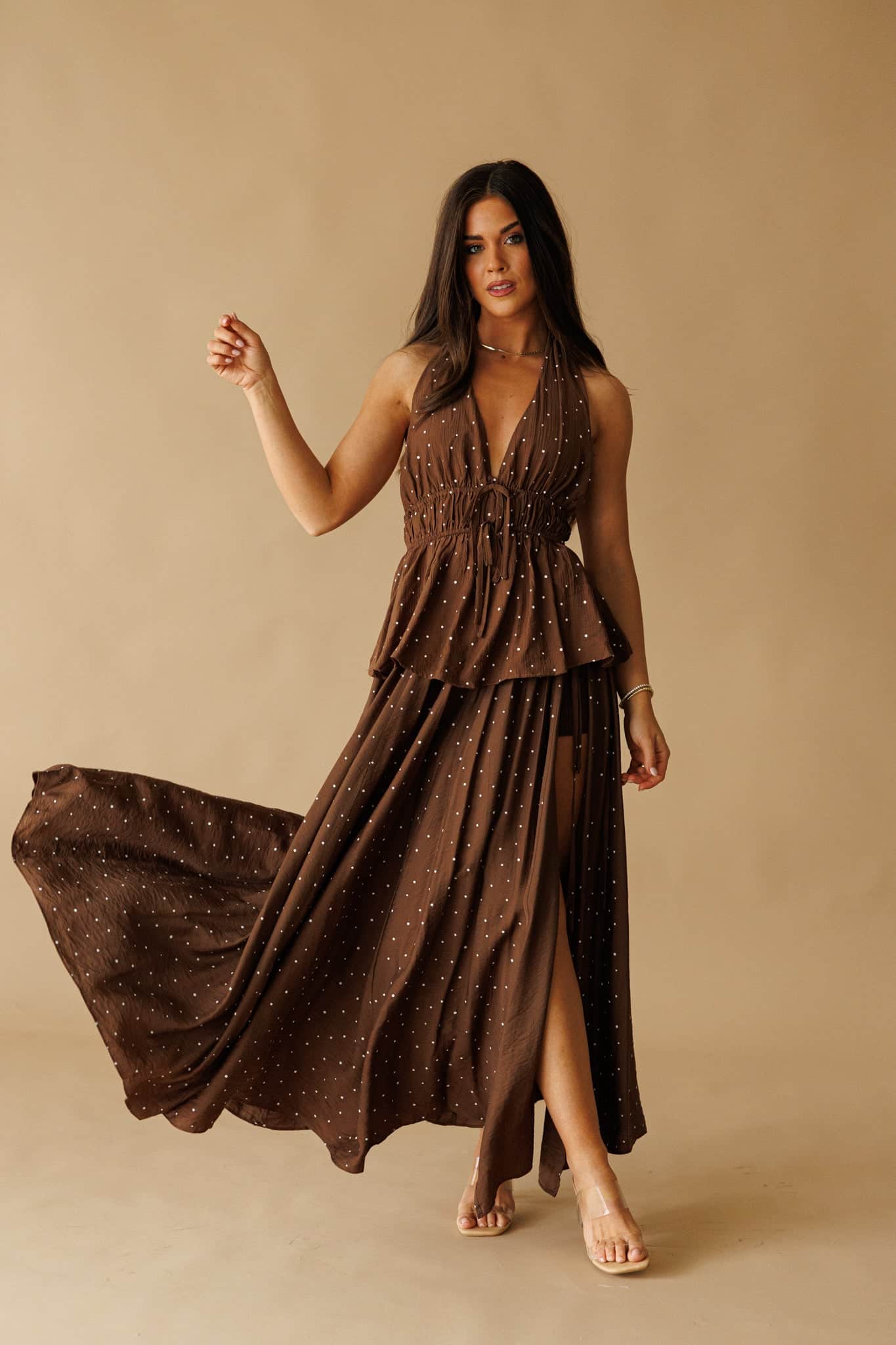 Summer Bistro Skirt S / Chocolate