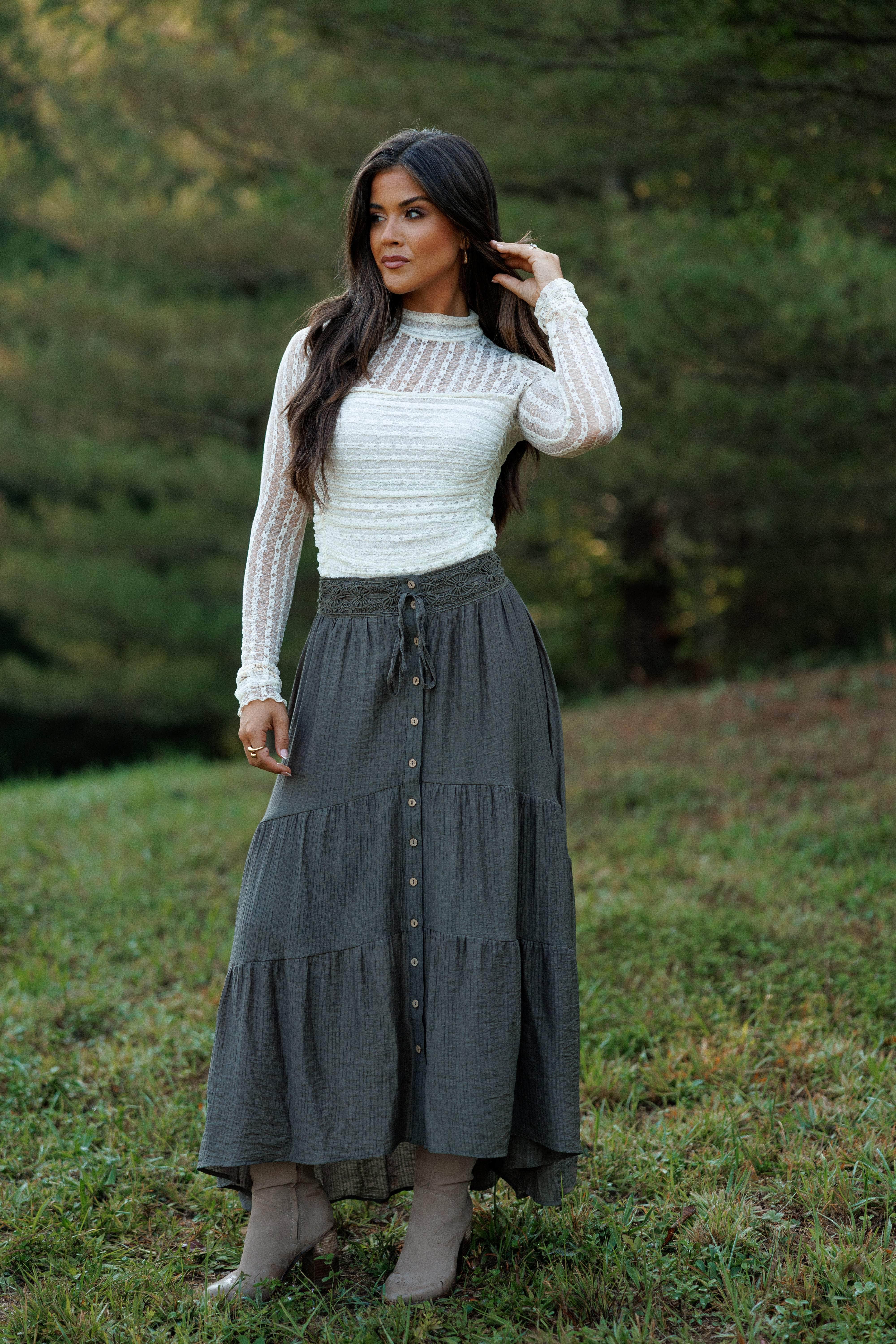 Falling Grace Maxi Skirt