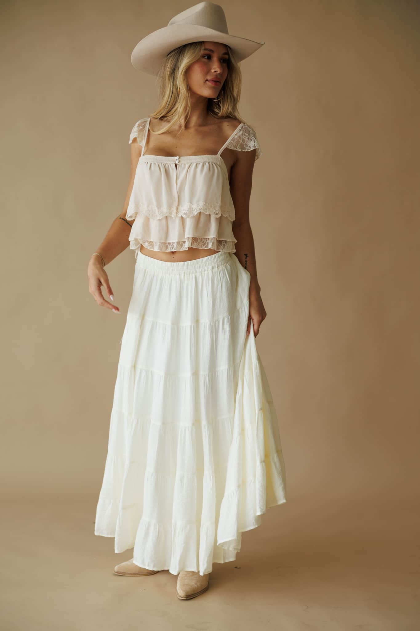 Sahara Tiered Maxi Skirt