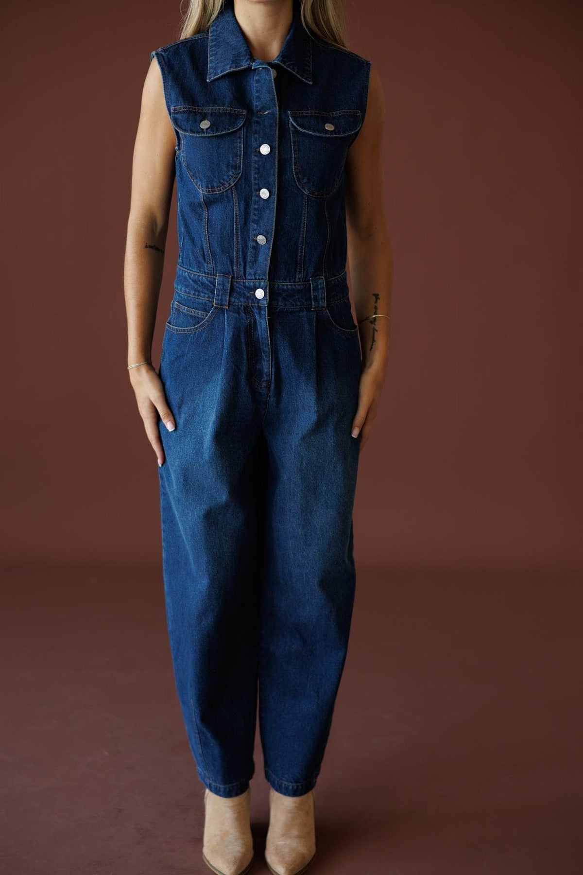 Garage Band Denim Jumpsuit