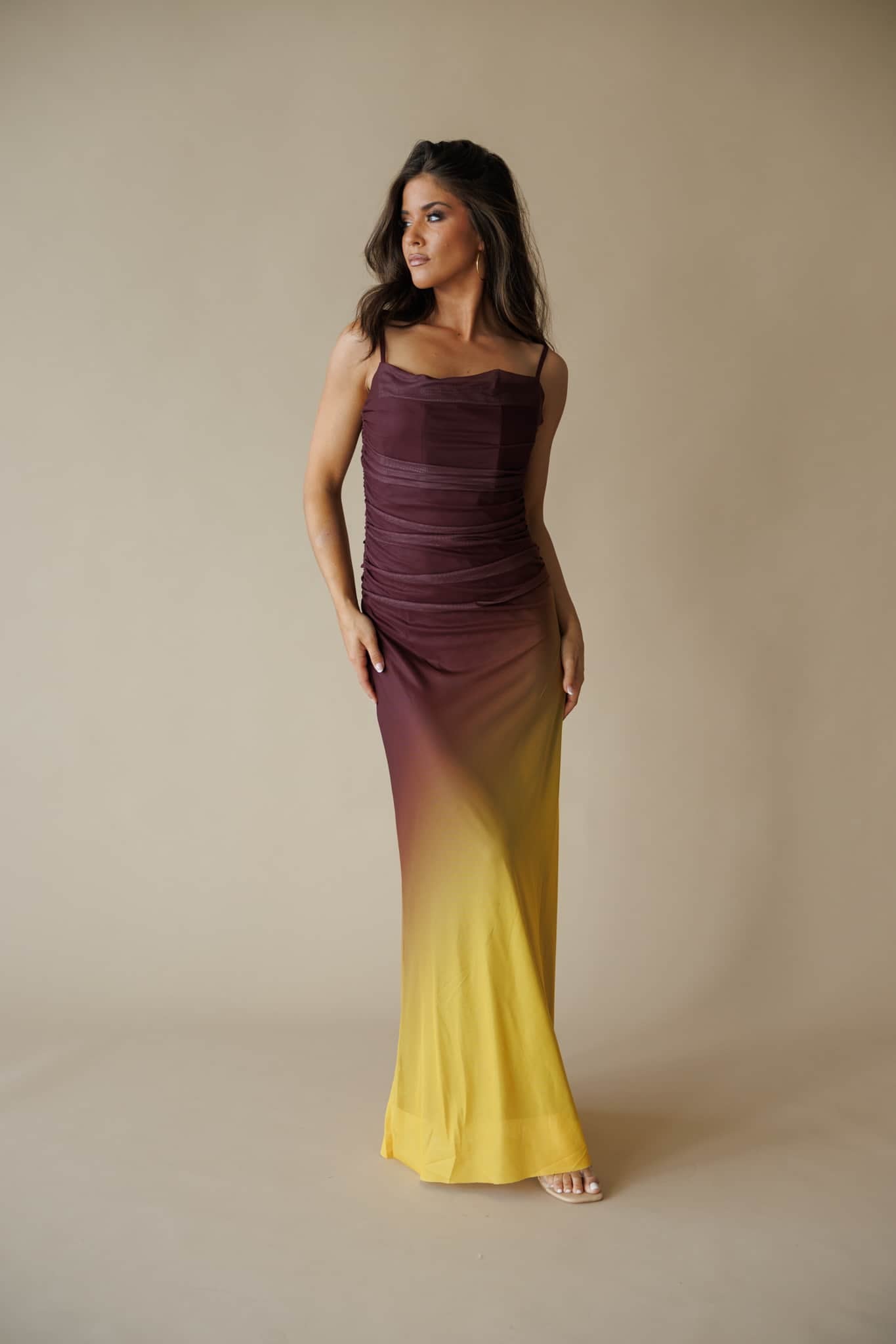 Golden Pour Maxi Dress