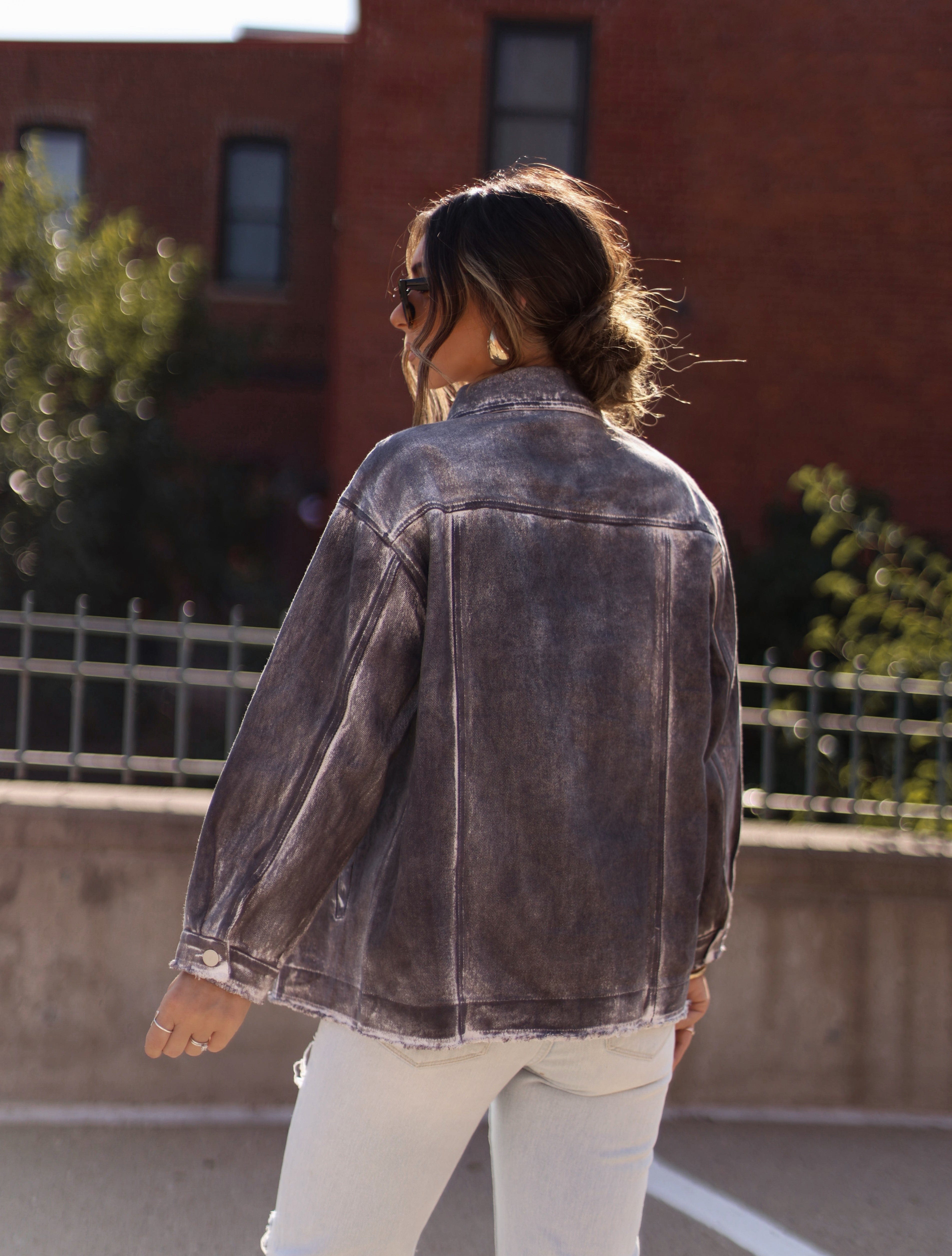 Grunge Glam Distressed Jacket LE LIS