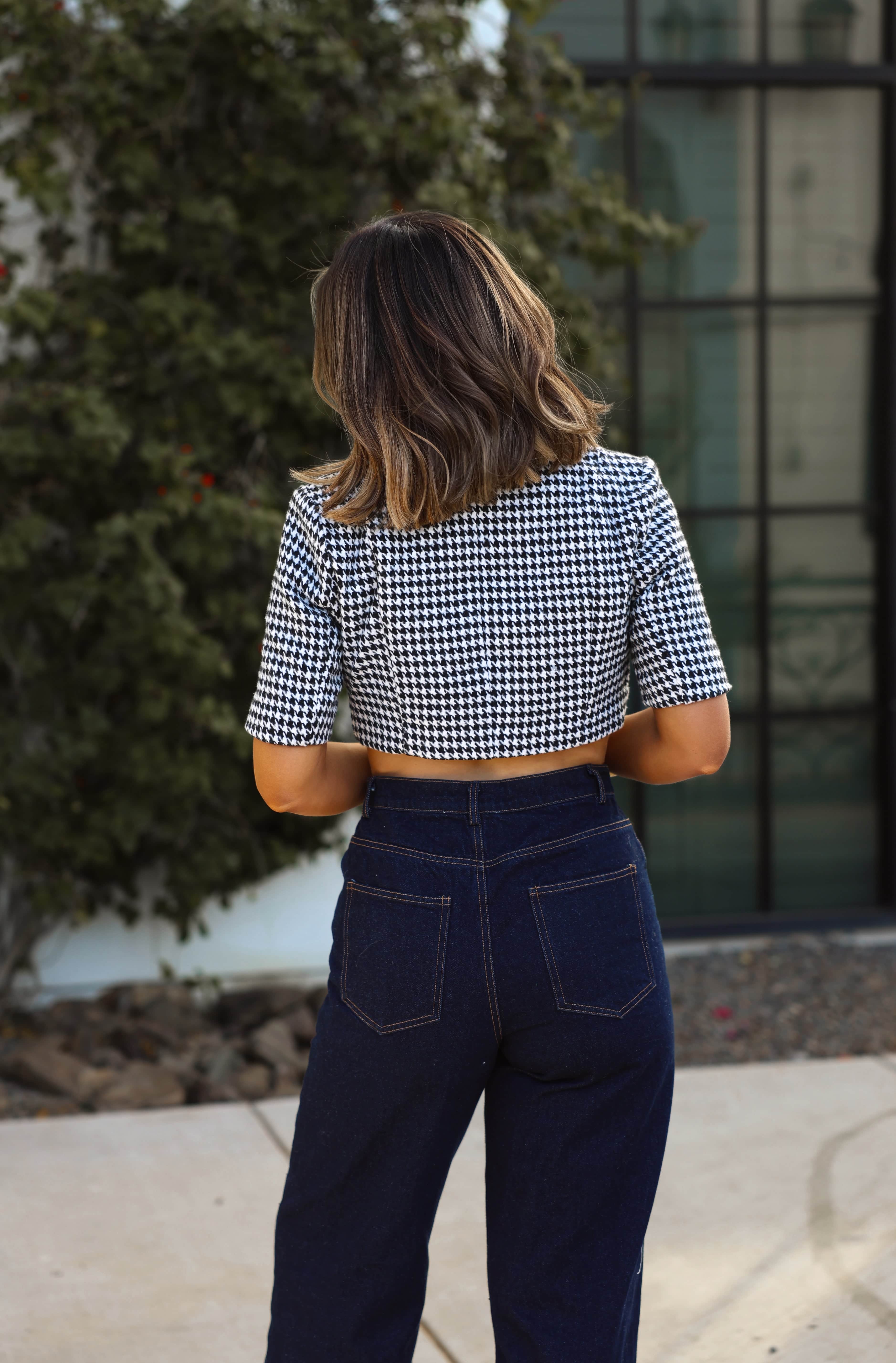 Houndstooth Holiday Jacket