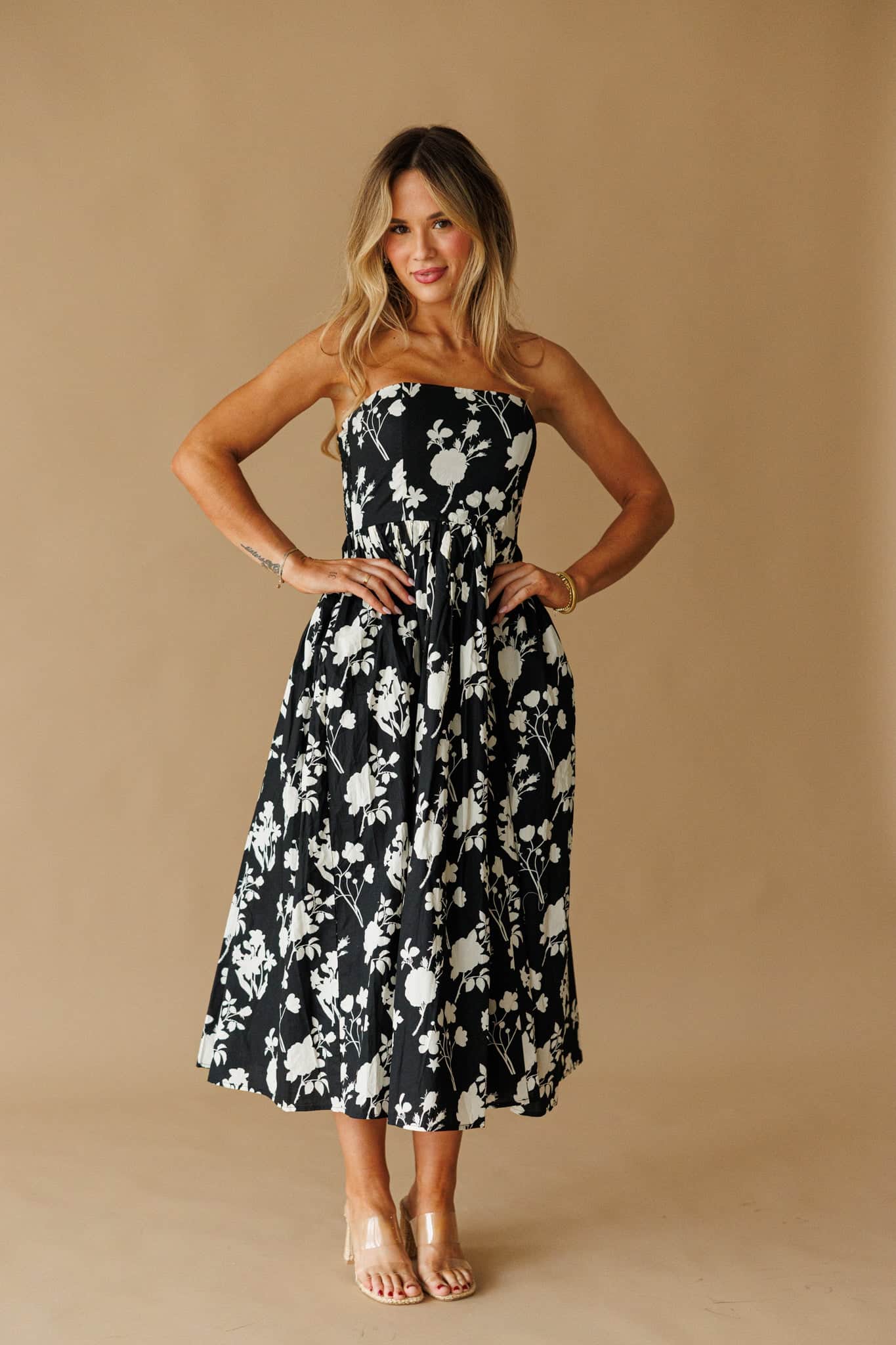 Black Magnolia Dress